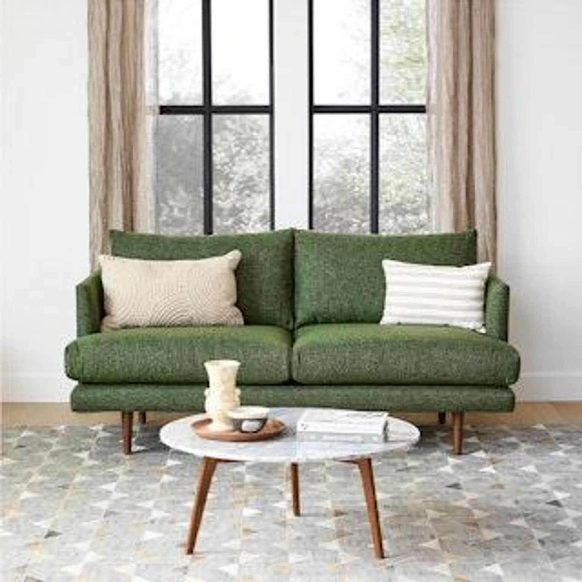 Burrard 67" Loveseat - Forest Green