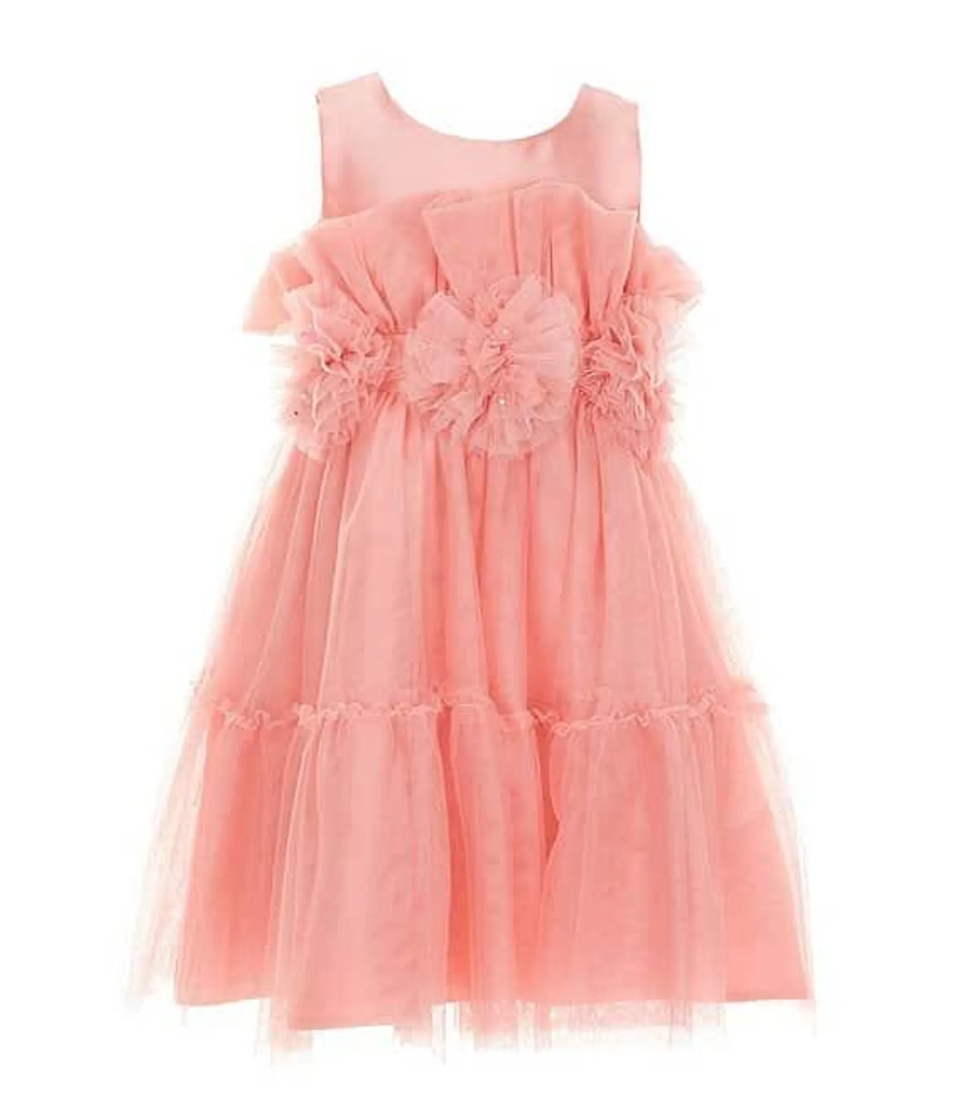 Little Girls 2T-7 Sleeveless Tulle Cupcake Dress