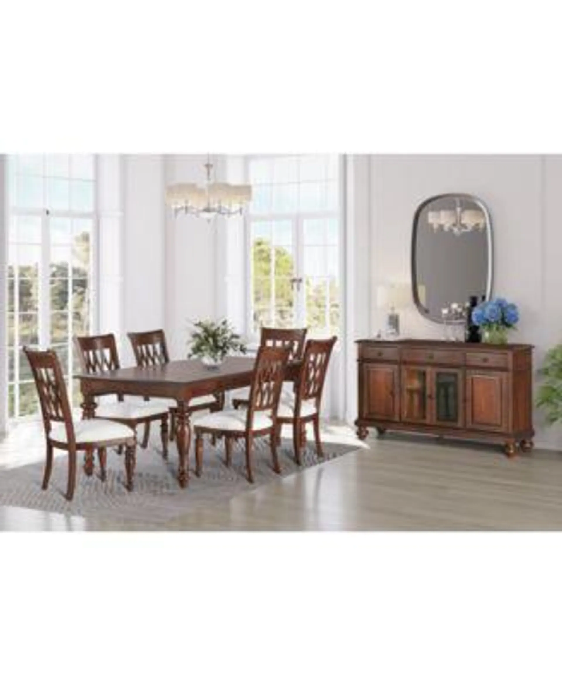 Daria 7 Pc. Dining Set (Rectangular Table & 6 Side Chairs)