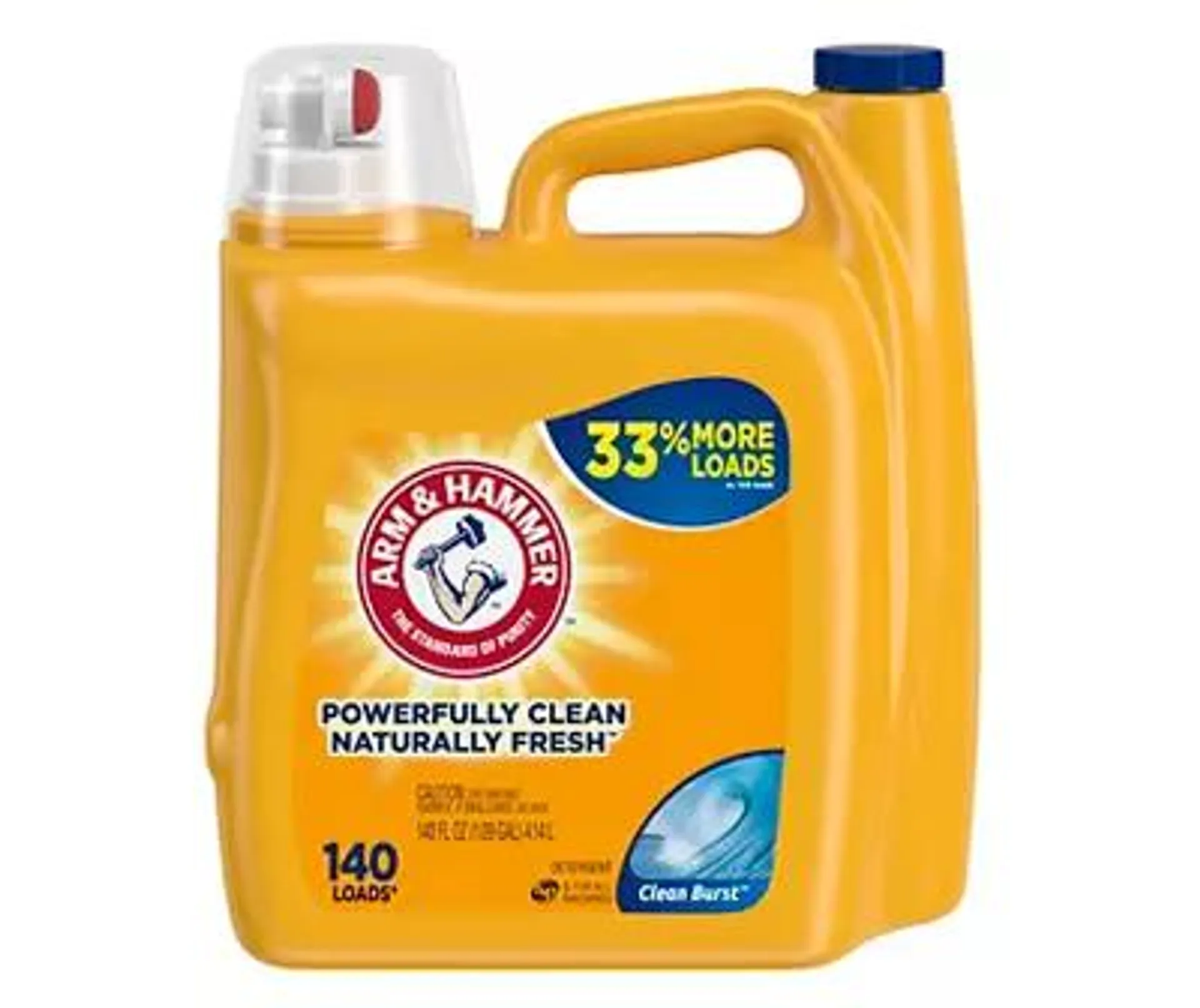 Clean Burst Laundry Detergent, 140 Oz.