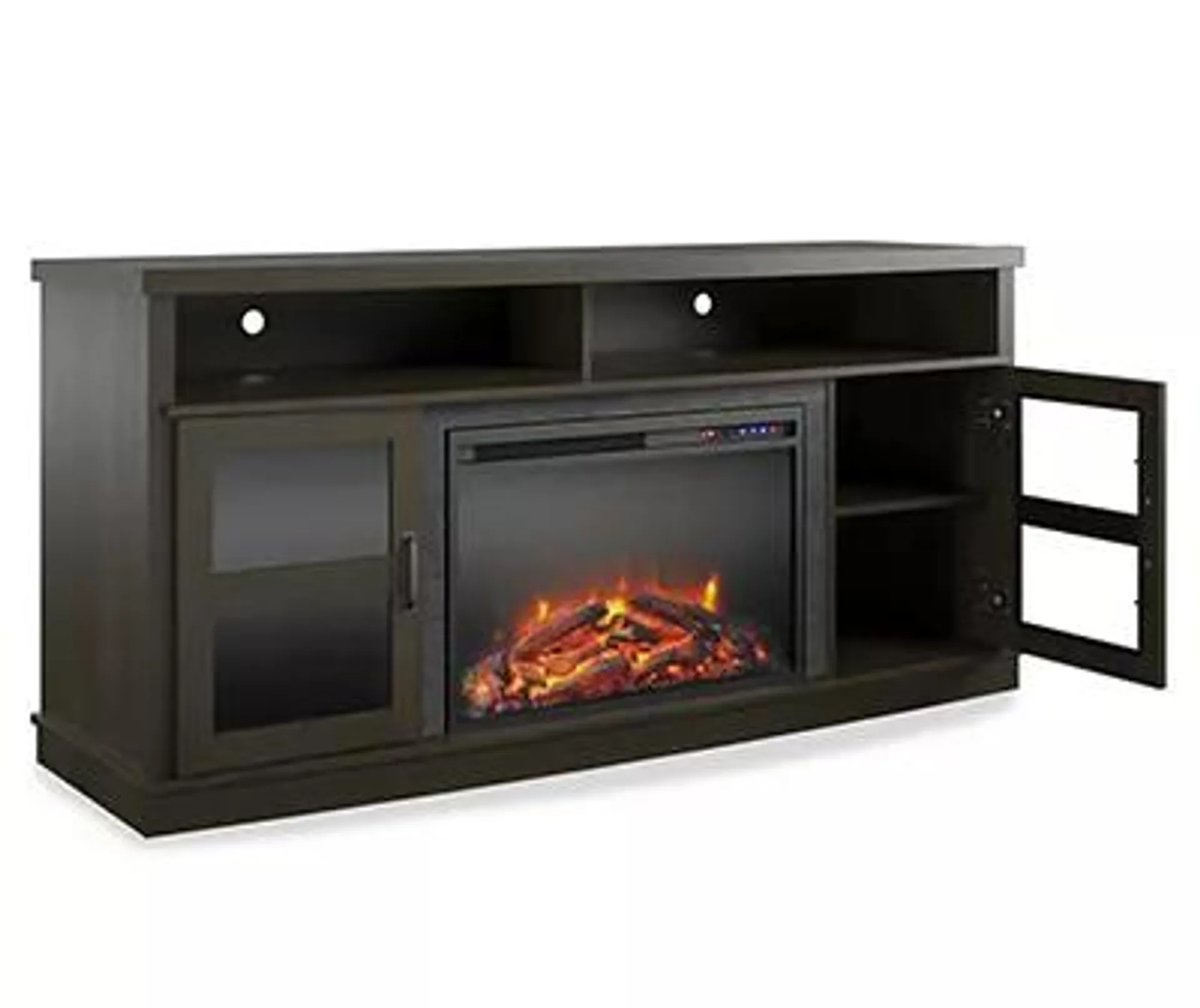 63" Rollins Espresso Electric Fireplace Console