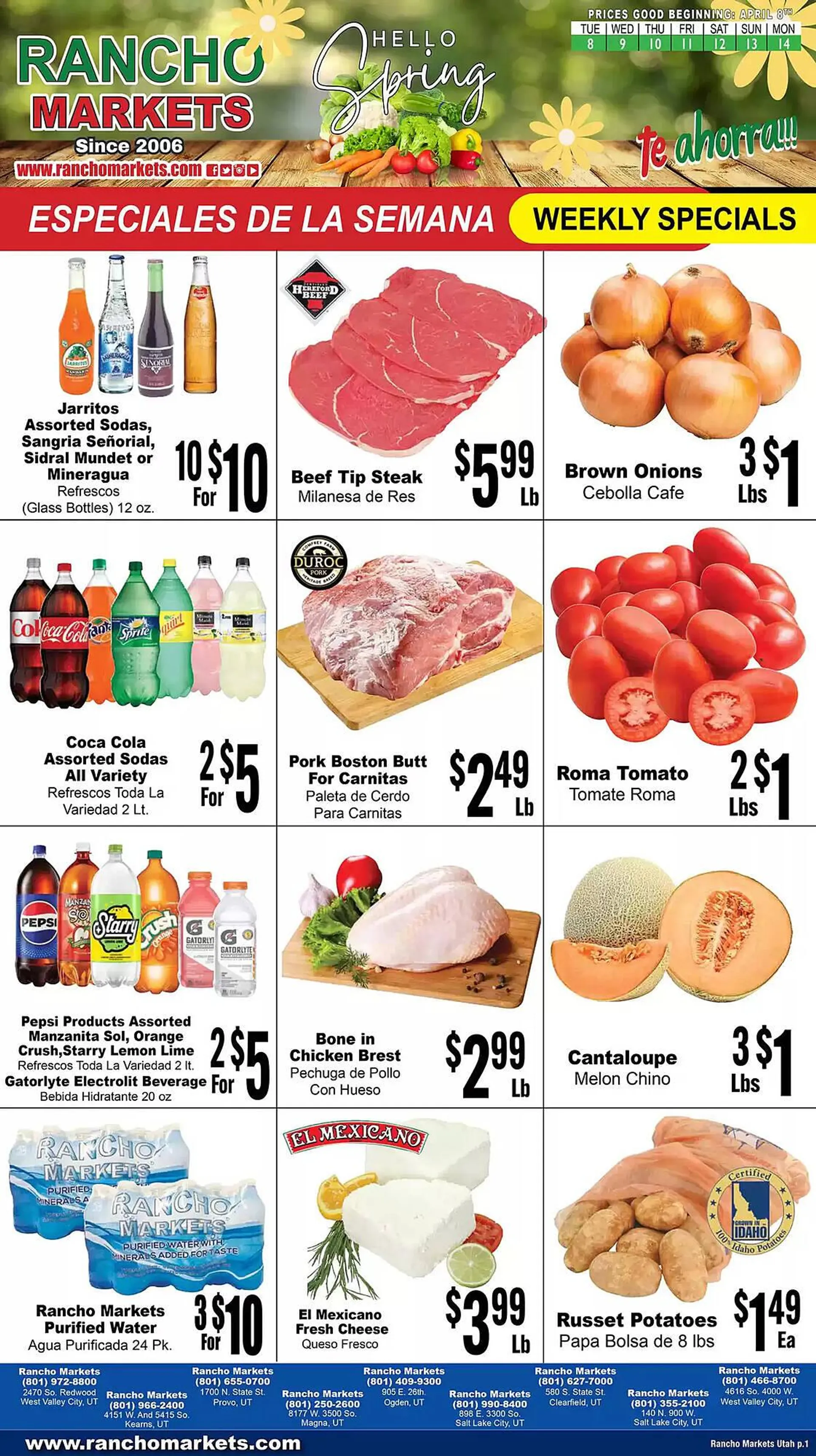 Rancho Markets Weekly Ad - 1