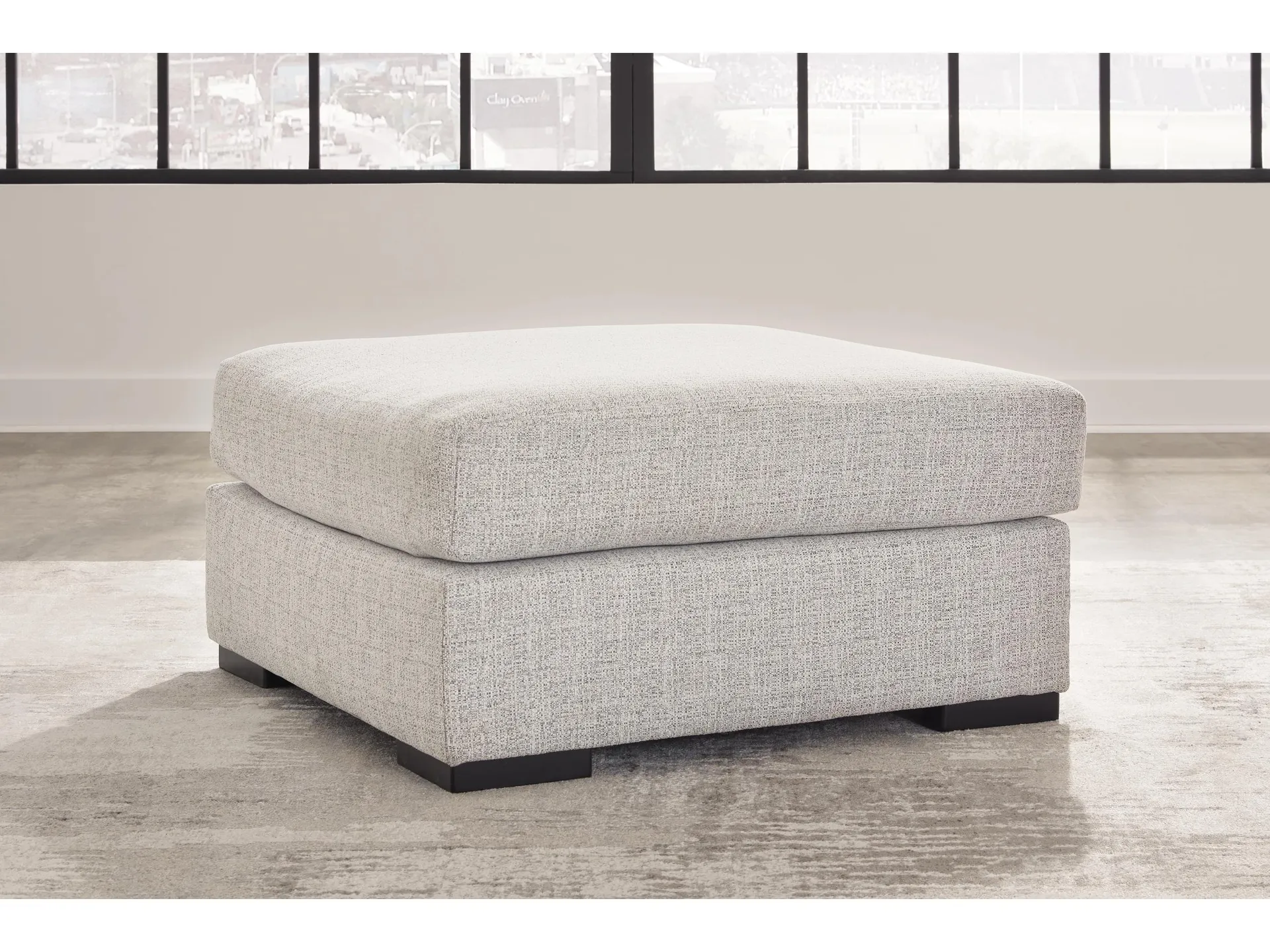 Larce Performance Fabric Oversized Accent Ottoman