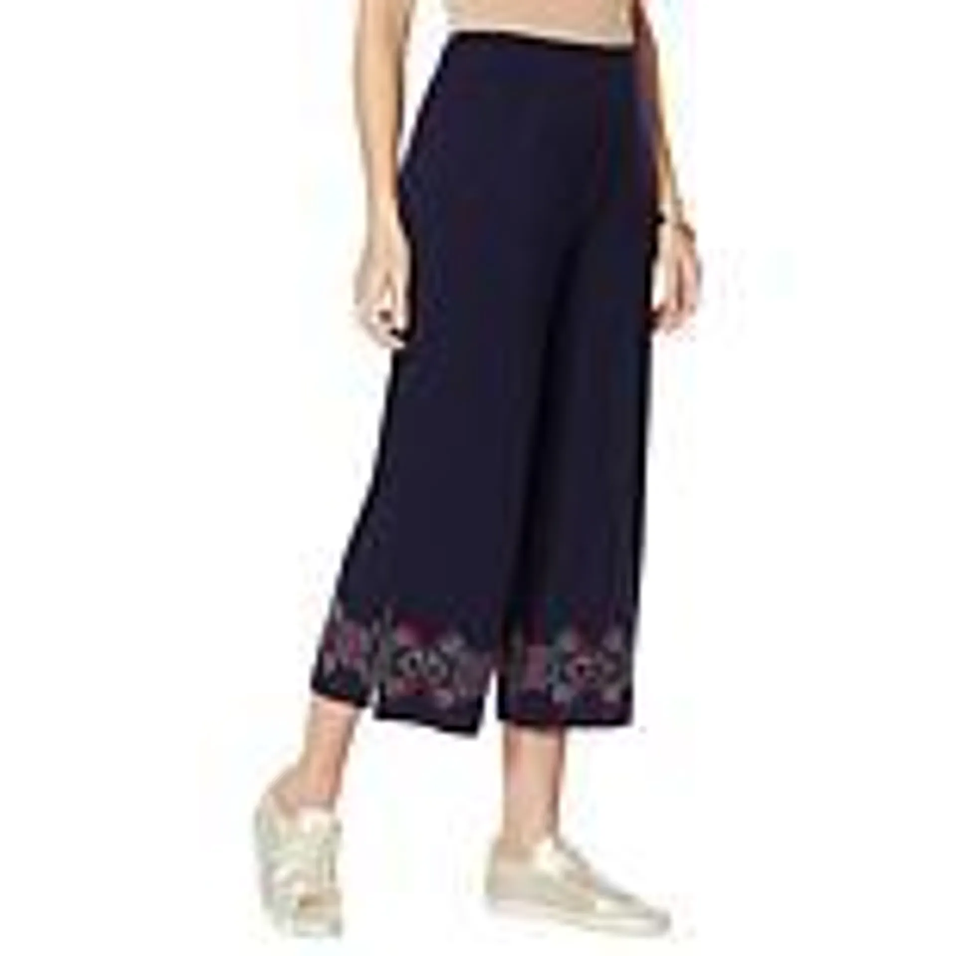 Democracy Embroidered Palazzo Pant