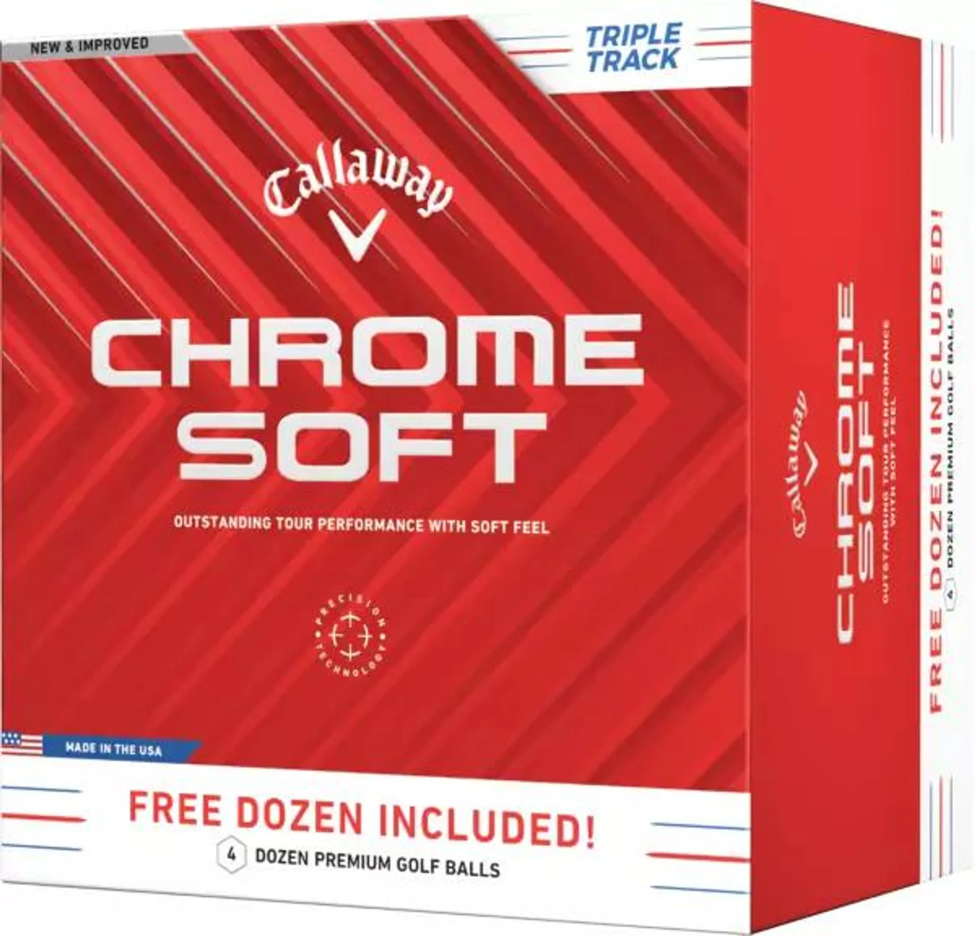 Callaway 2024 Chrome Soft Triple Track Golf Balls - 4 Dozen