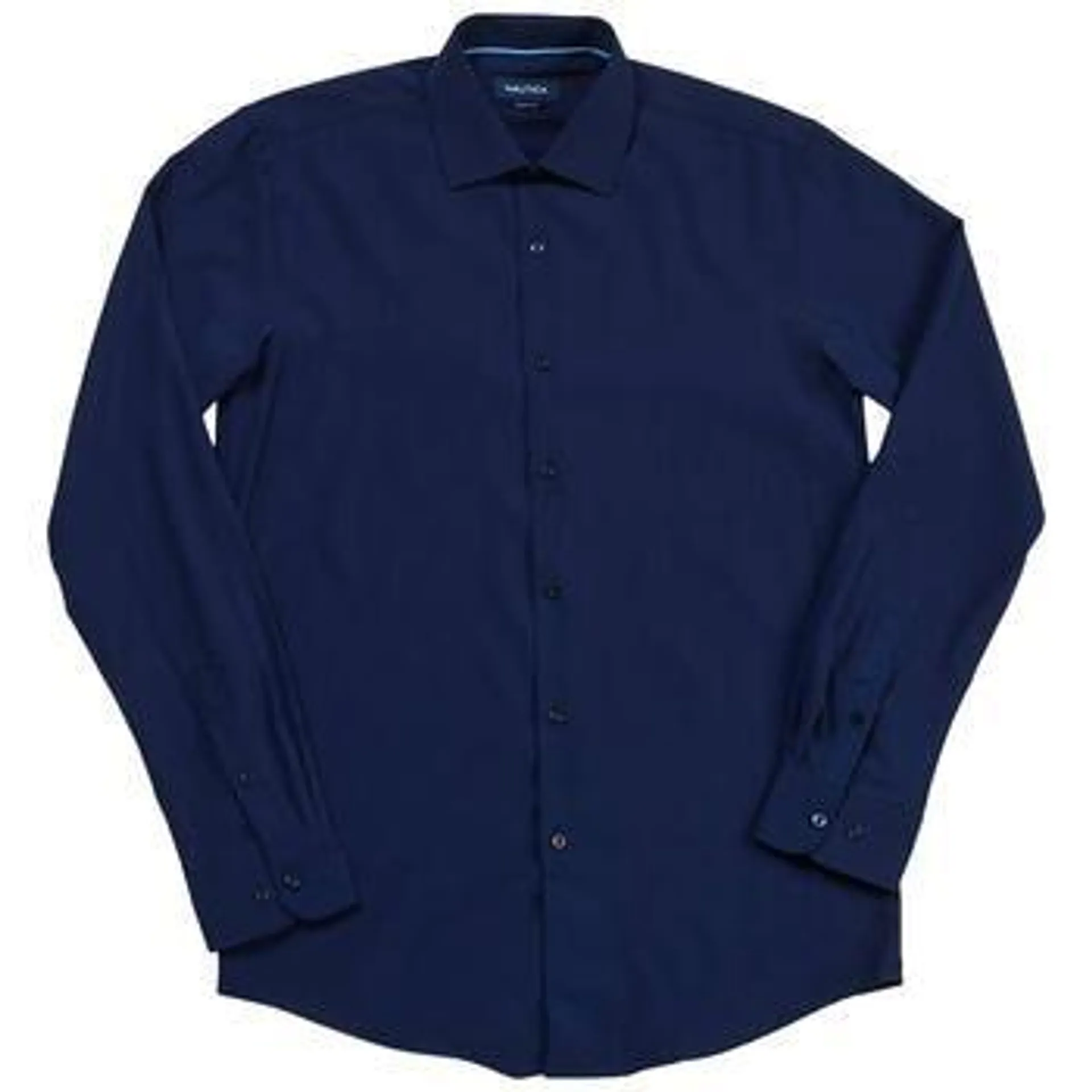 Mens Nautica Slim Fit Stretch Dress Shirt - Navy