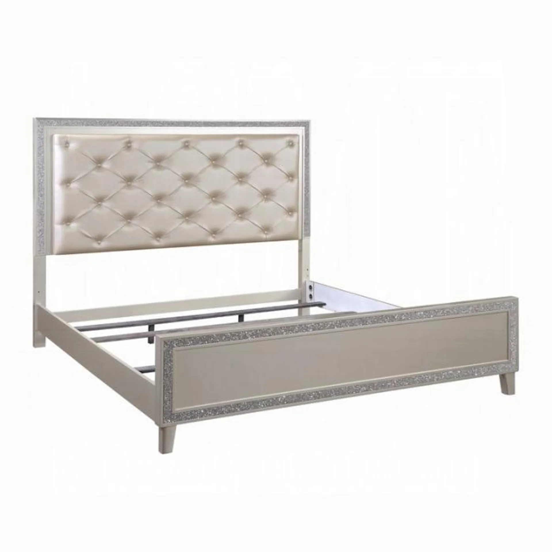 Sliverfluff Queen Bed W/Led