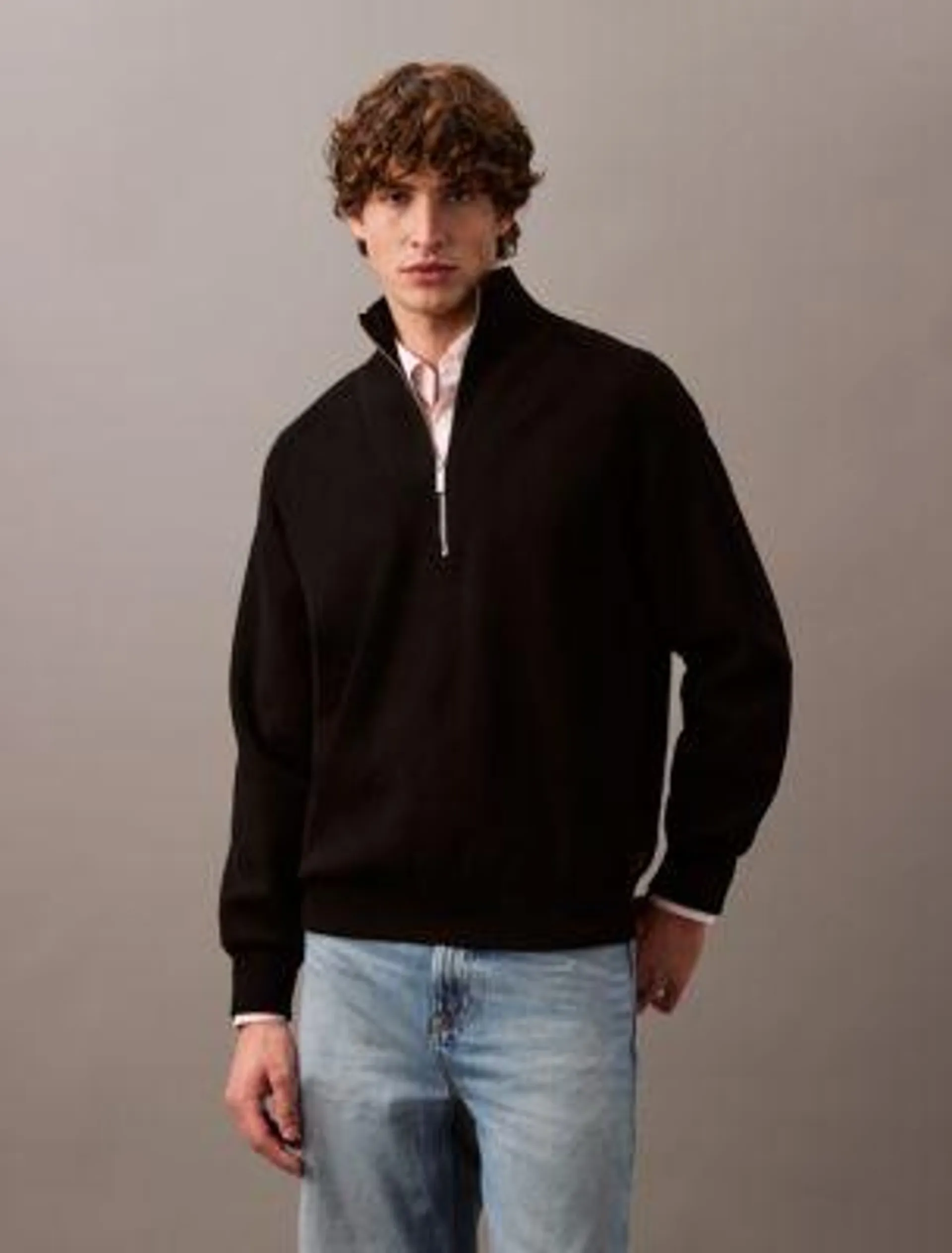 Tech Knit Quarter Zip Sweater