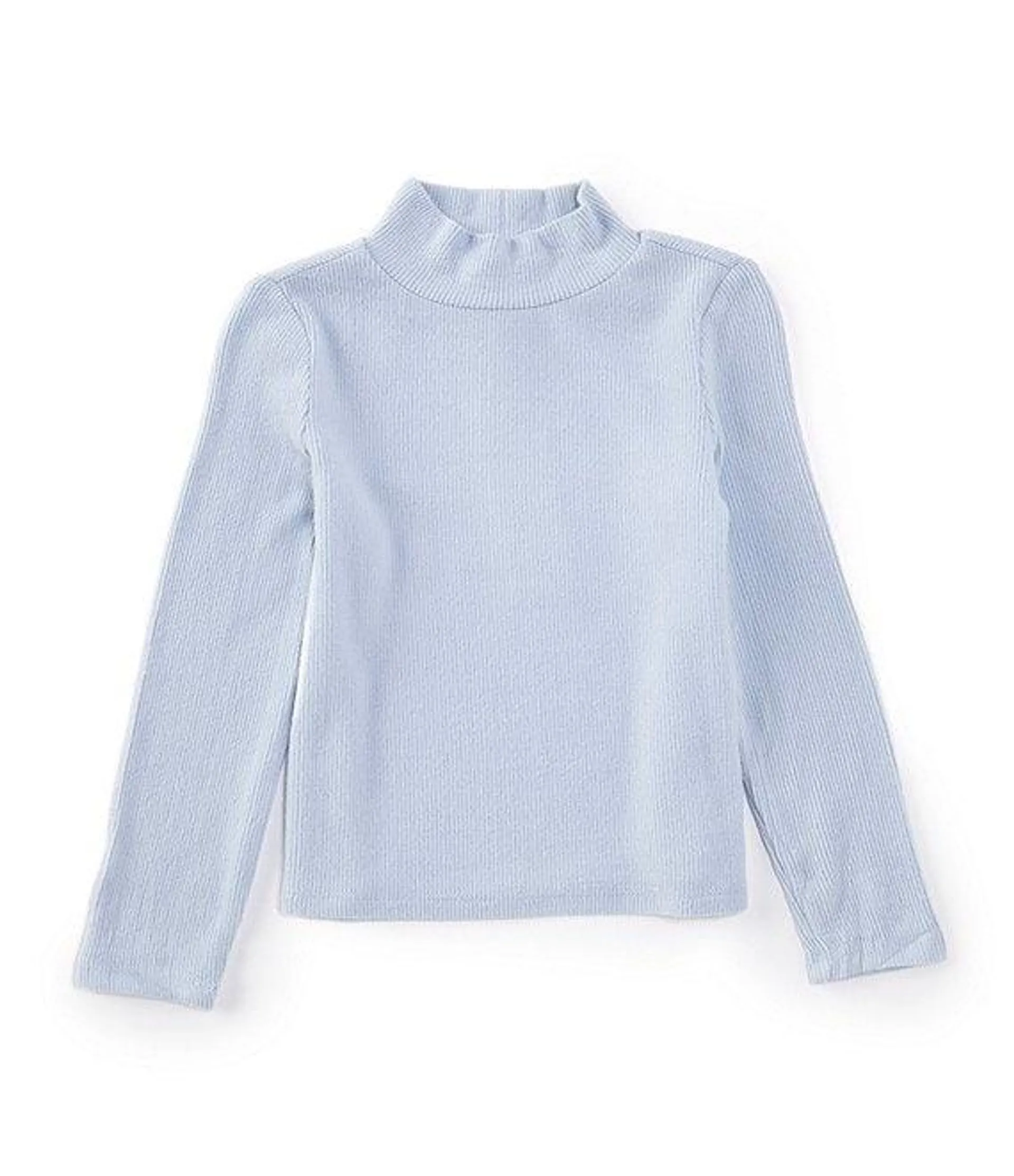 Little Girls 2T-6X Ribbed Mock Neck Top