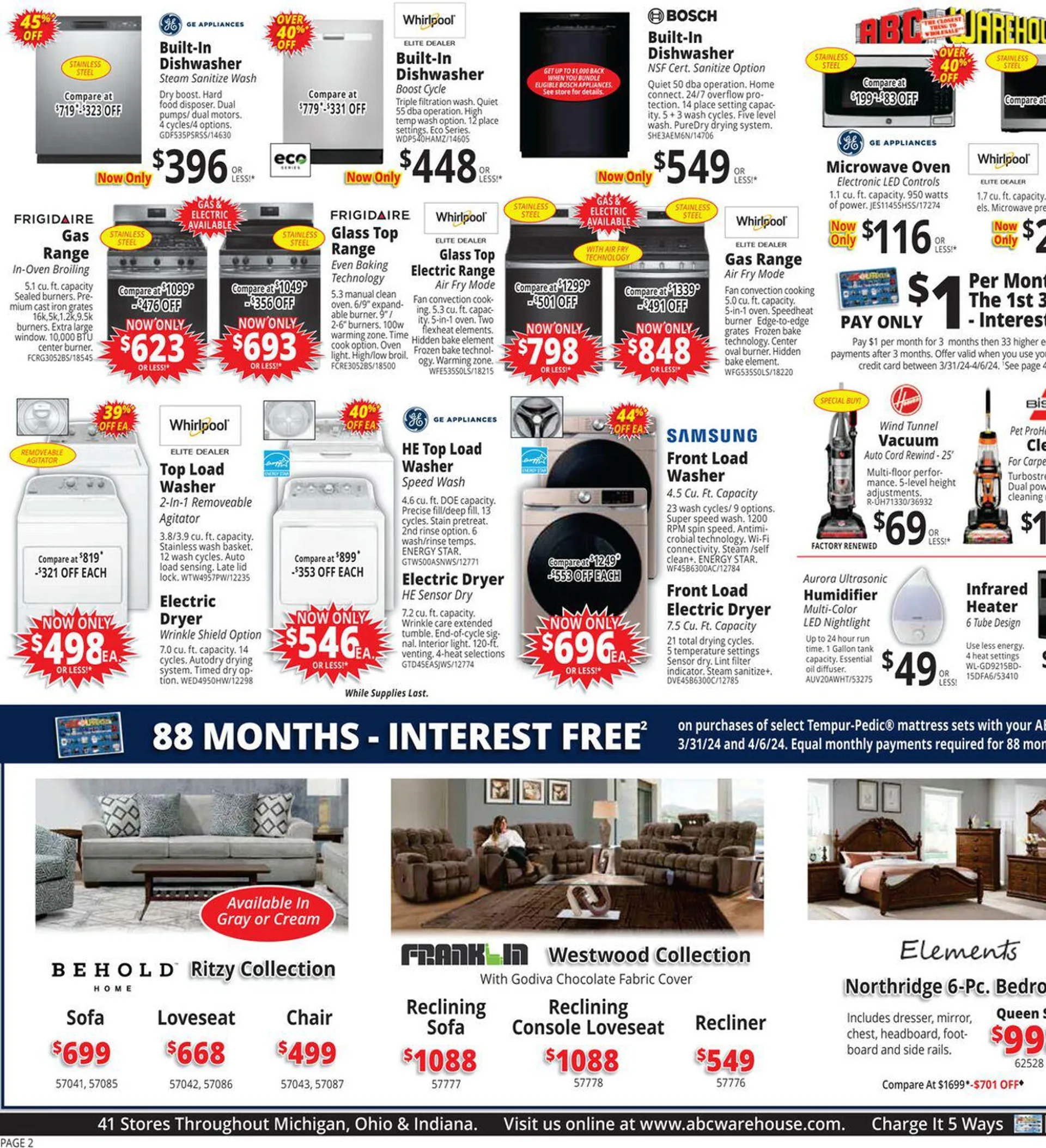 Weekly ad ABC Warehouse Current weekly ad from March 31 to April 6 2024 - Page 2