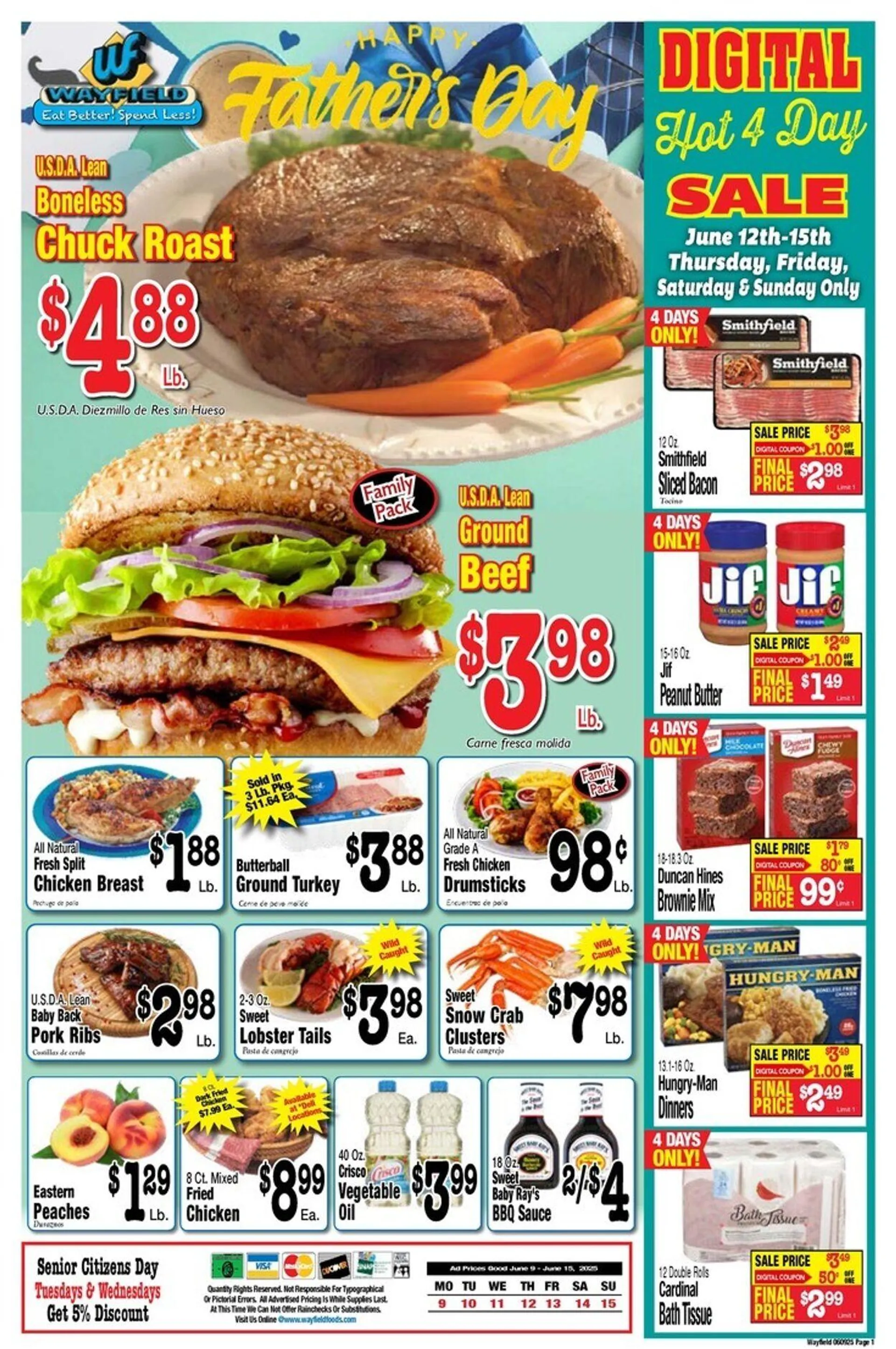 Weekly ad Wayfield from June 9 to June 15 2025 - Page 1