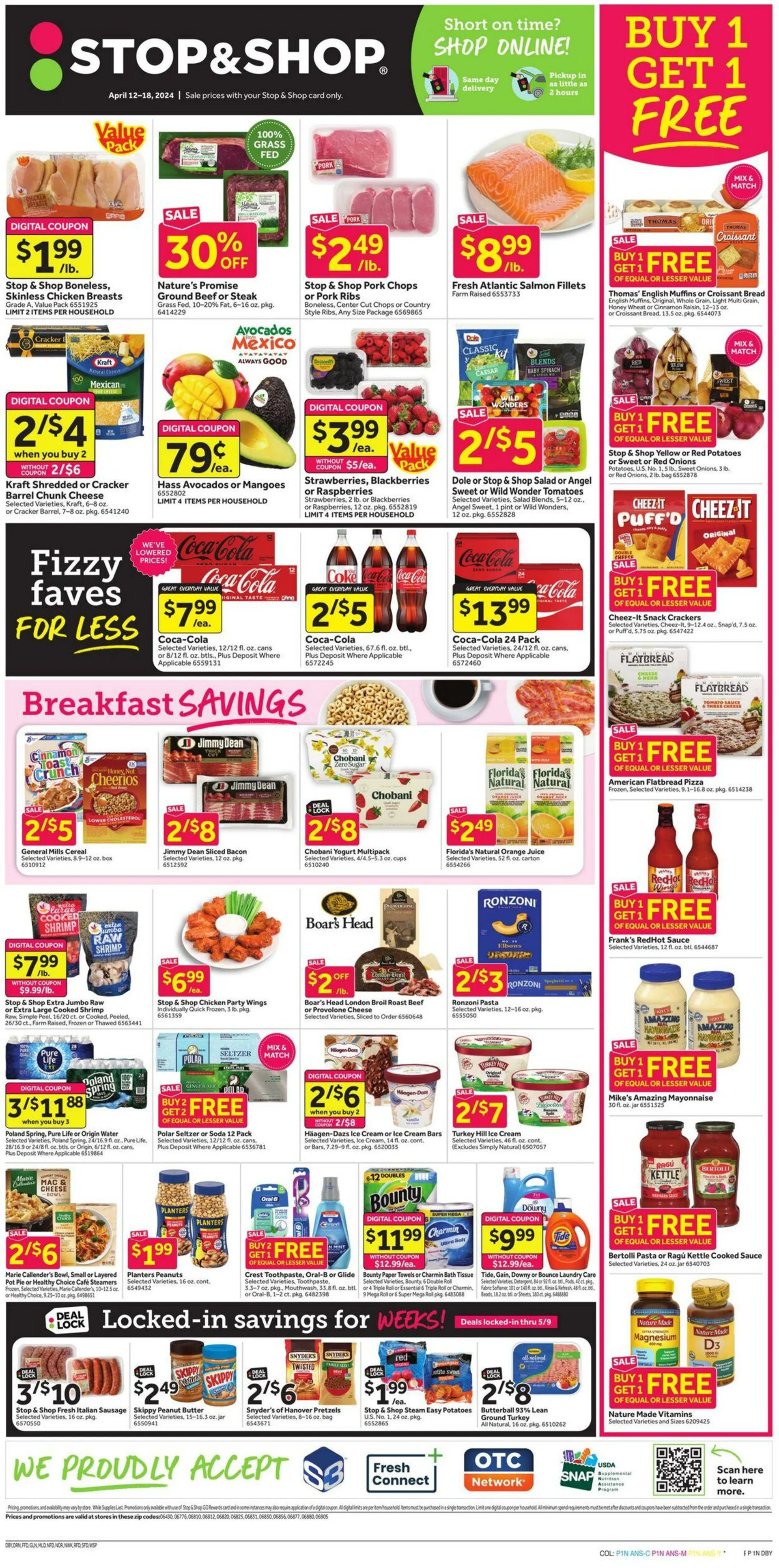 Weekly ad Stop & Shop from April 12 to April 18 2024 - Page 1