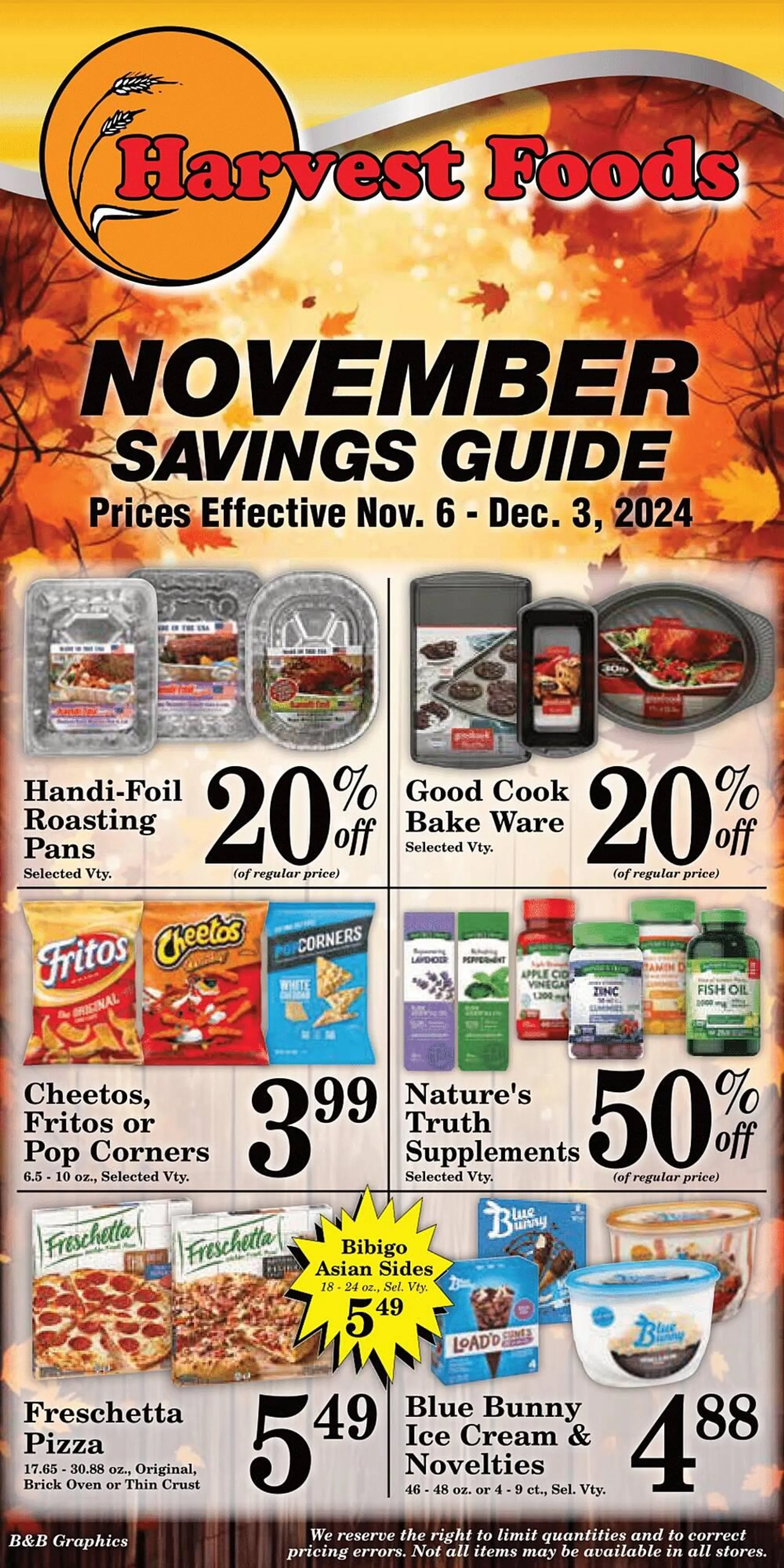 Weekly ad Harvest Foods ad from November 6 to December 3 2024 - Page 37