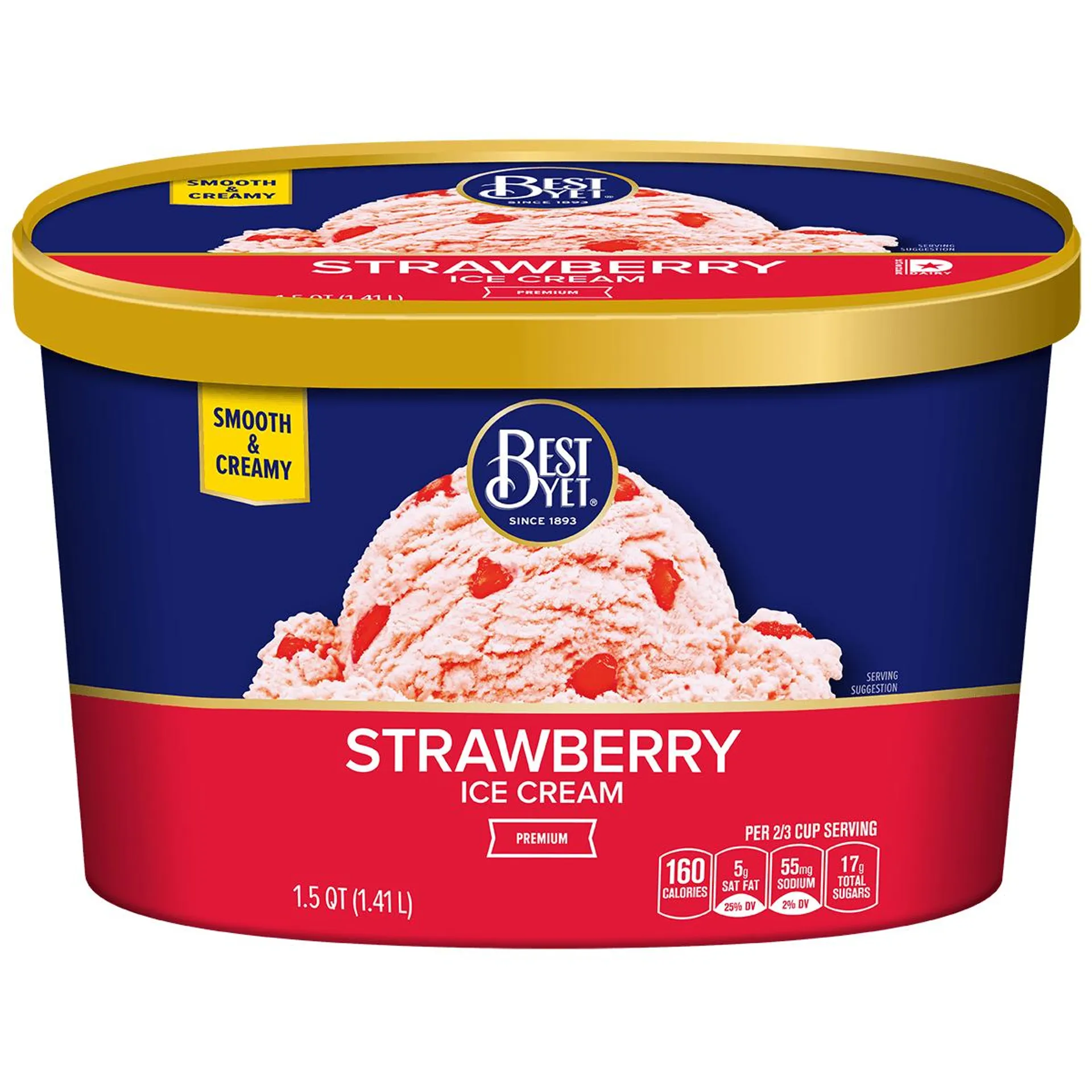 Best Yet Strawberry Ice Cream 1.41L