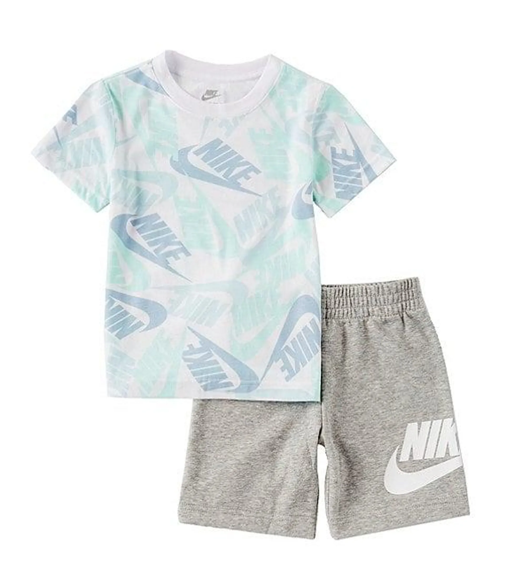 Little Boys 2T-7 Short Sleeve New Toss T-Shirt & Sueded French Terry Shorts Set