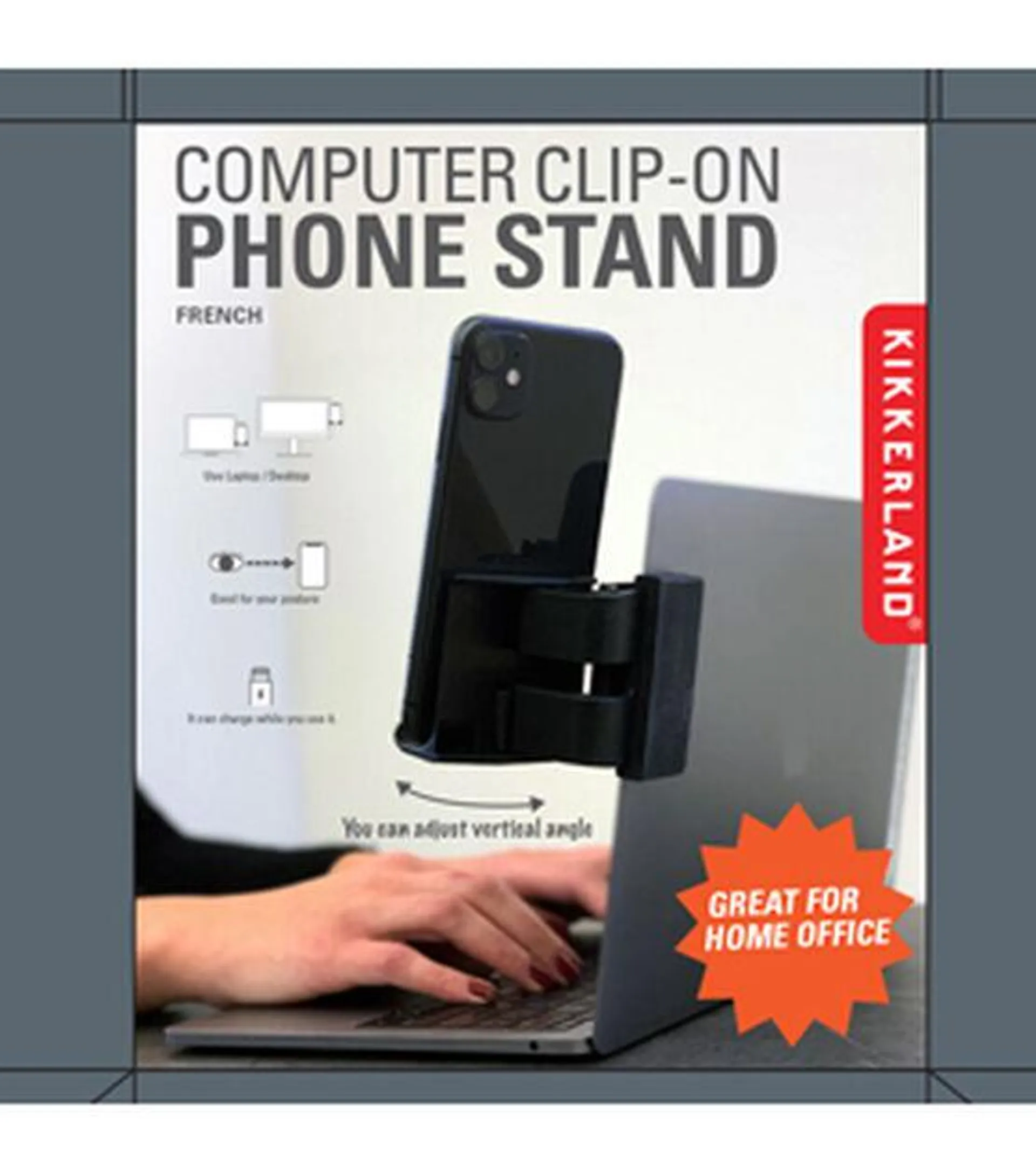Kikkerland Phone Stand Computer Clip