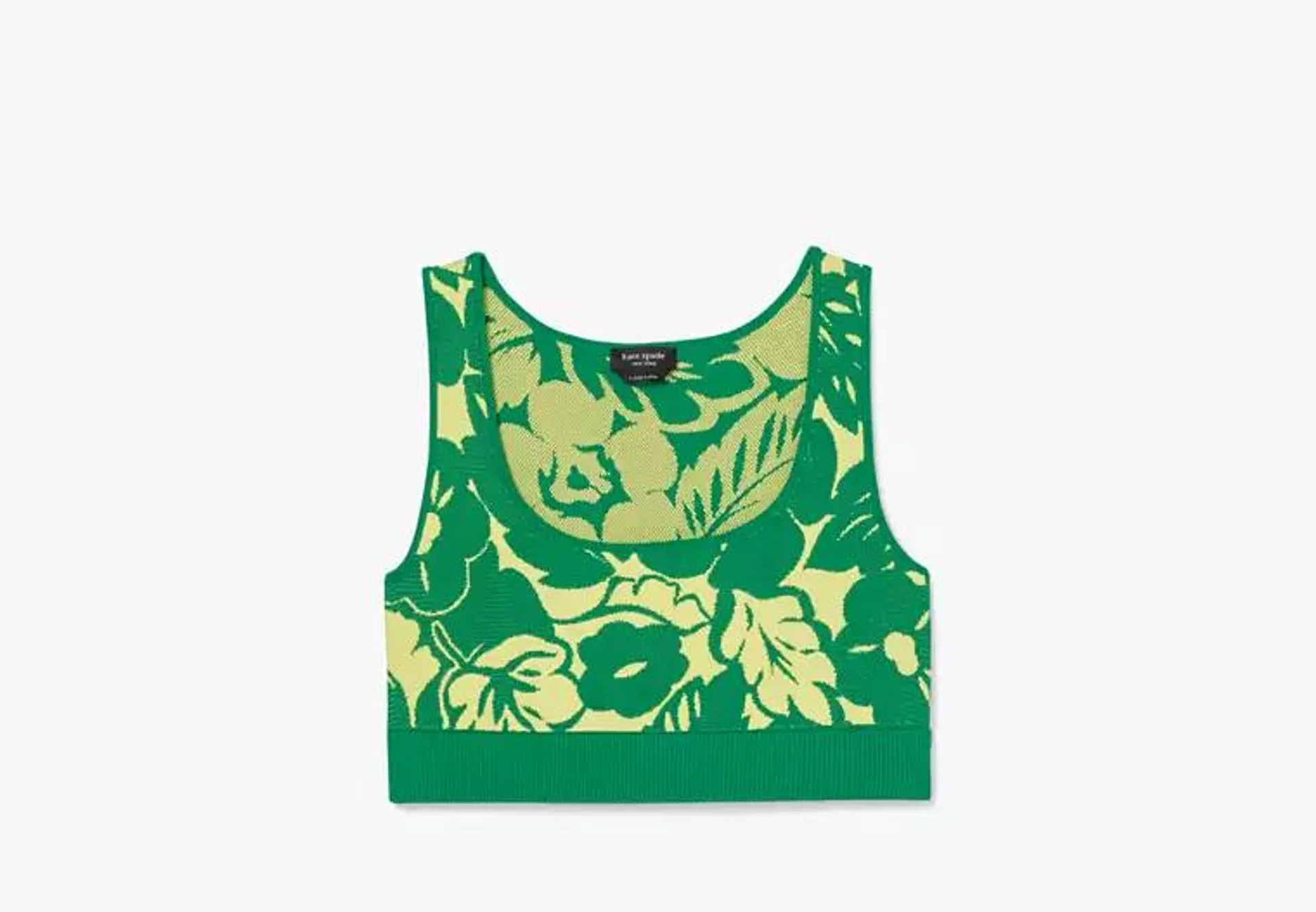 Tropical Foliage Knit Top