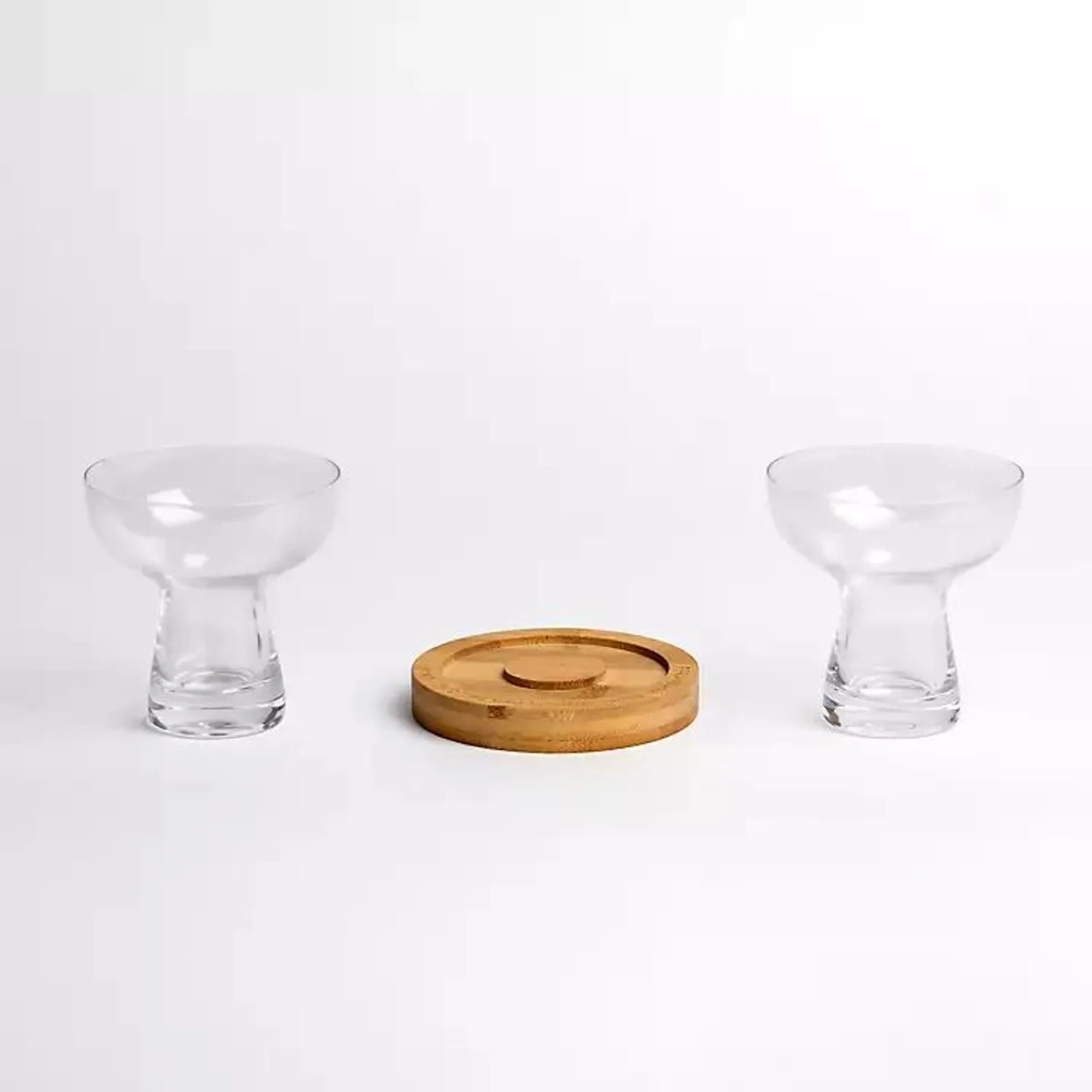 Margarita Glass and Salt Tray 3-pc. Set