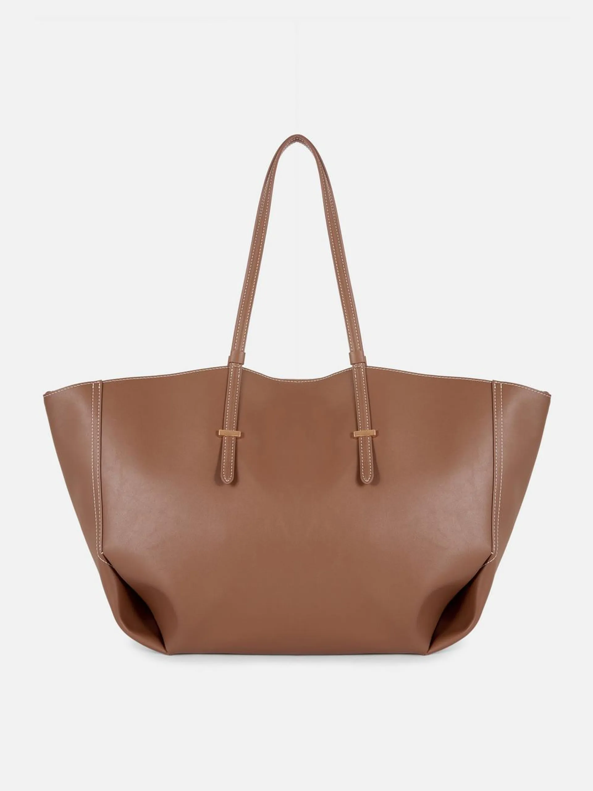 The Edit Faux Leather Large Tote Bag