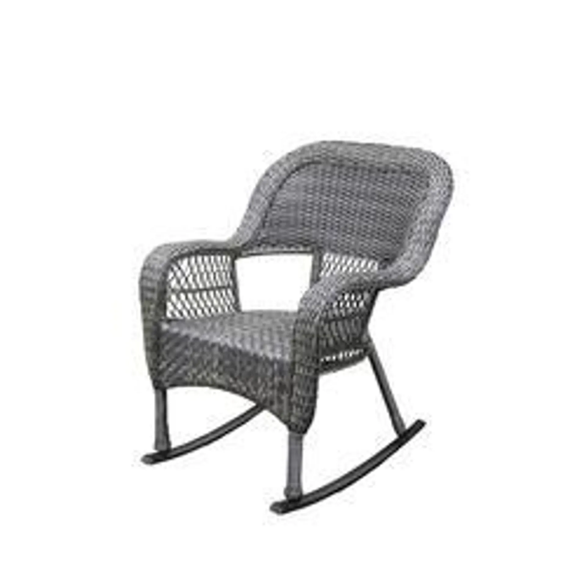 Backyard Creations® Huxley Gray Deep Seating Wicker Rocking Patio Chair