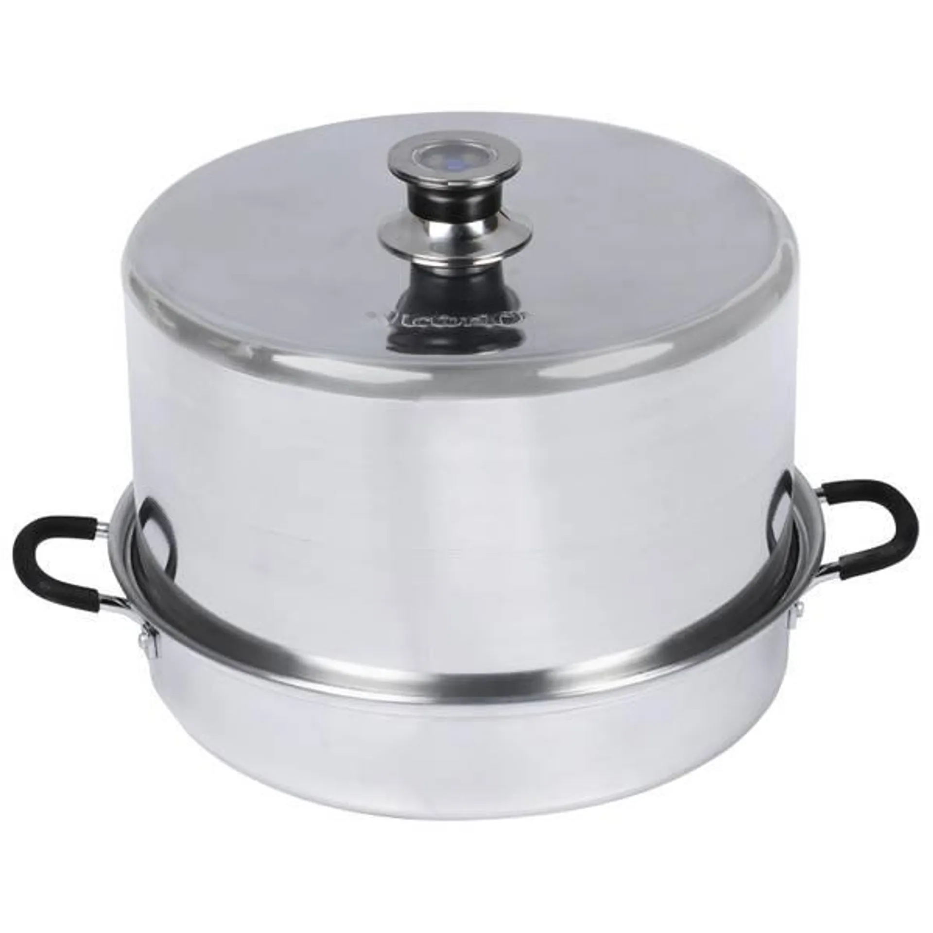 7 Qt Steam Canner With Temperature Indicator with Flat Bottle Rack