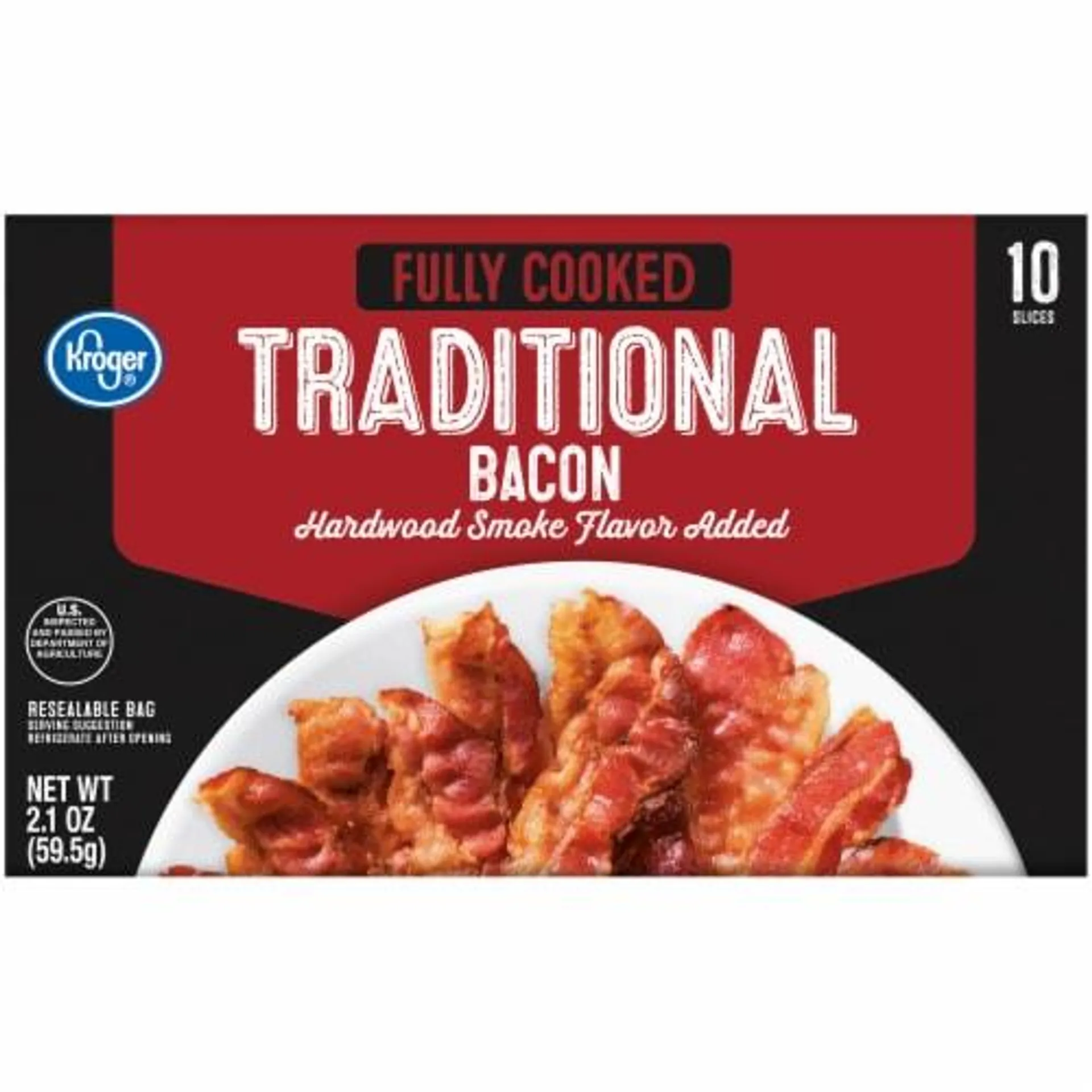 Kroger® Fully Cooked Hardwood Smoke Flavor Traditional Bacon