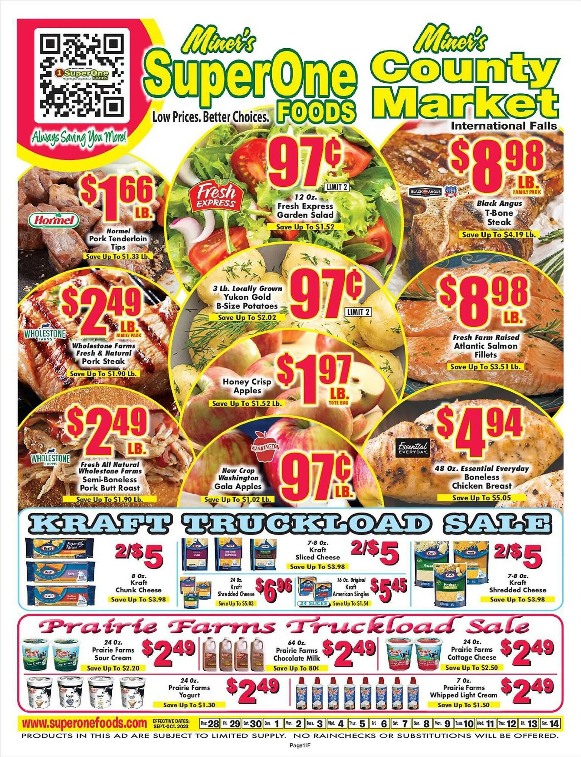 Miners County Market Weekly Ad - 1