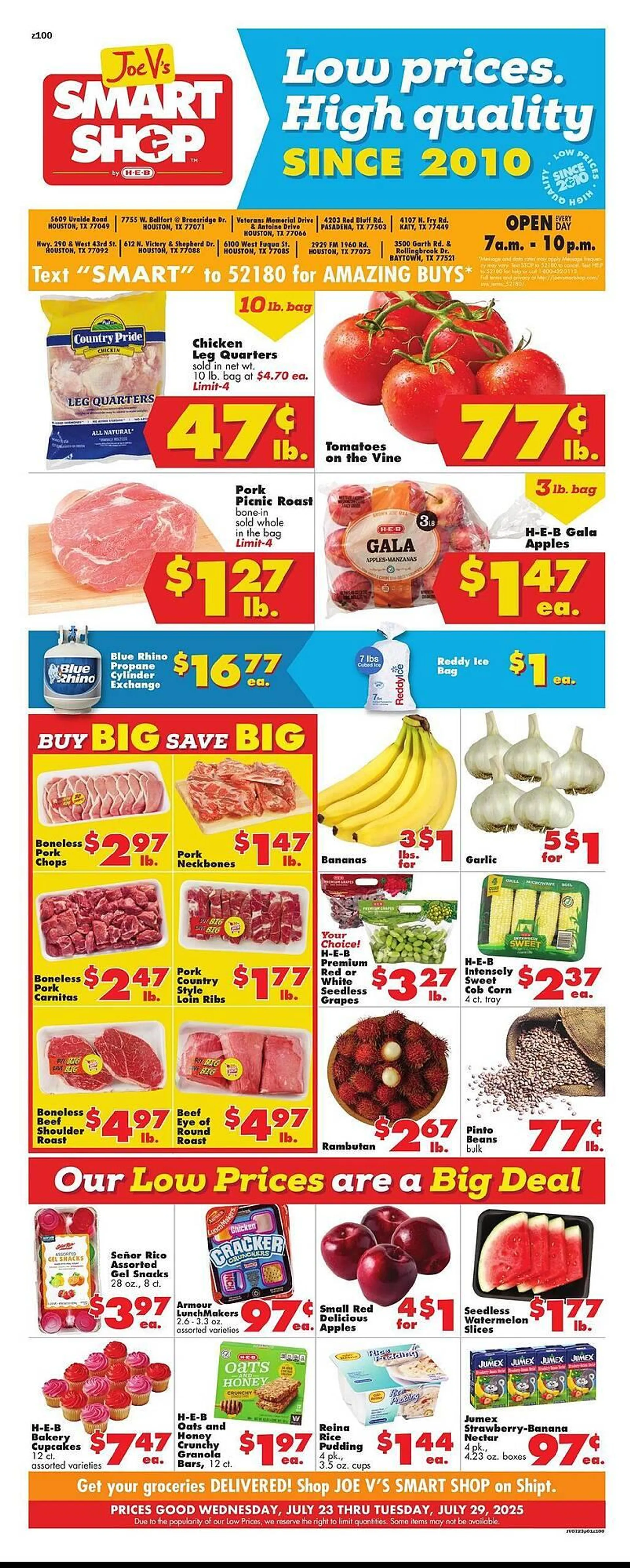 Weekly ad Joe V's Smart Shop Weekly Ad from July 23 to July 29 2025 - Page 1