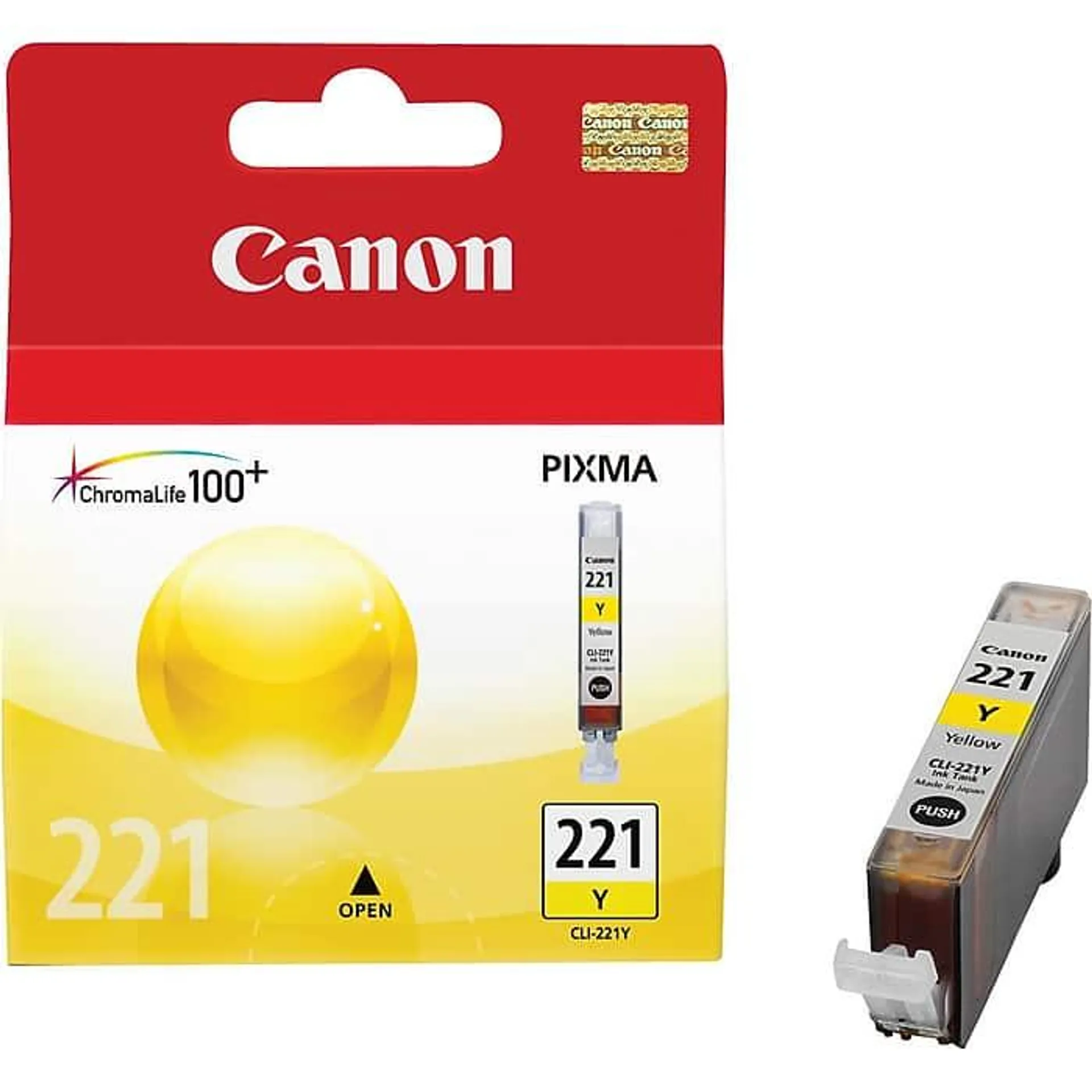 Canon 221 Yellow Standard Yield Ink Cartridge (2949B001)
