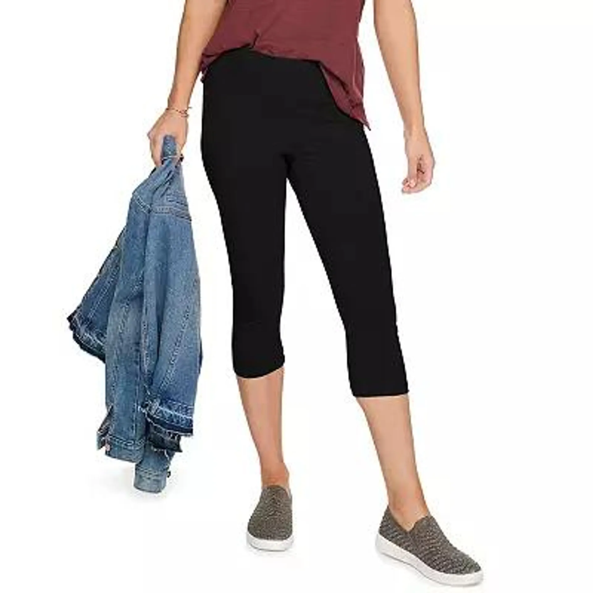 Women's Sonoma Goods For Life® Wide-Waistband Capri Leggings