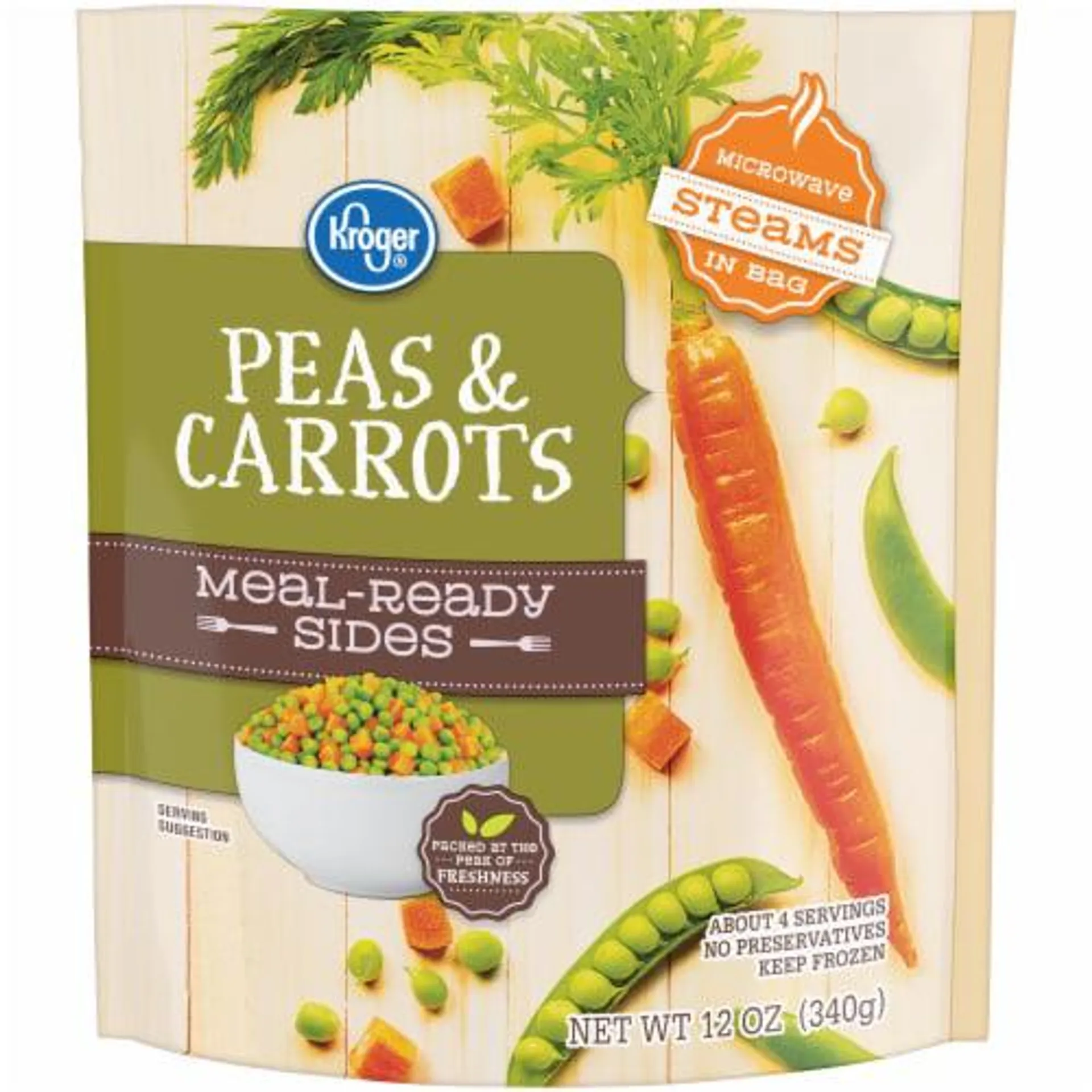 Kroger® Meal-Ready Sides Frozen Peas & Carrots