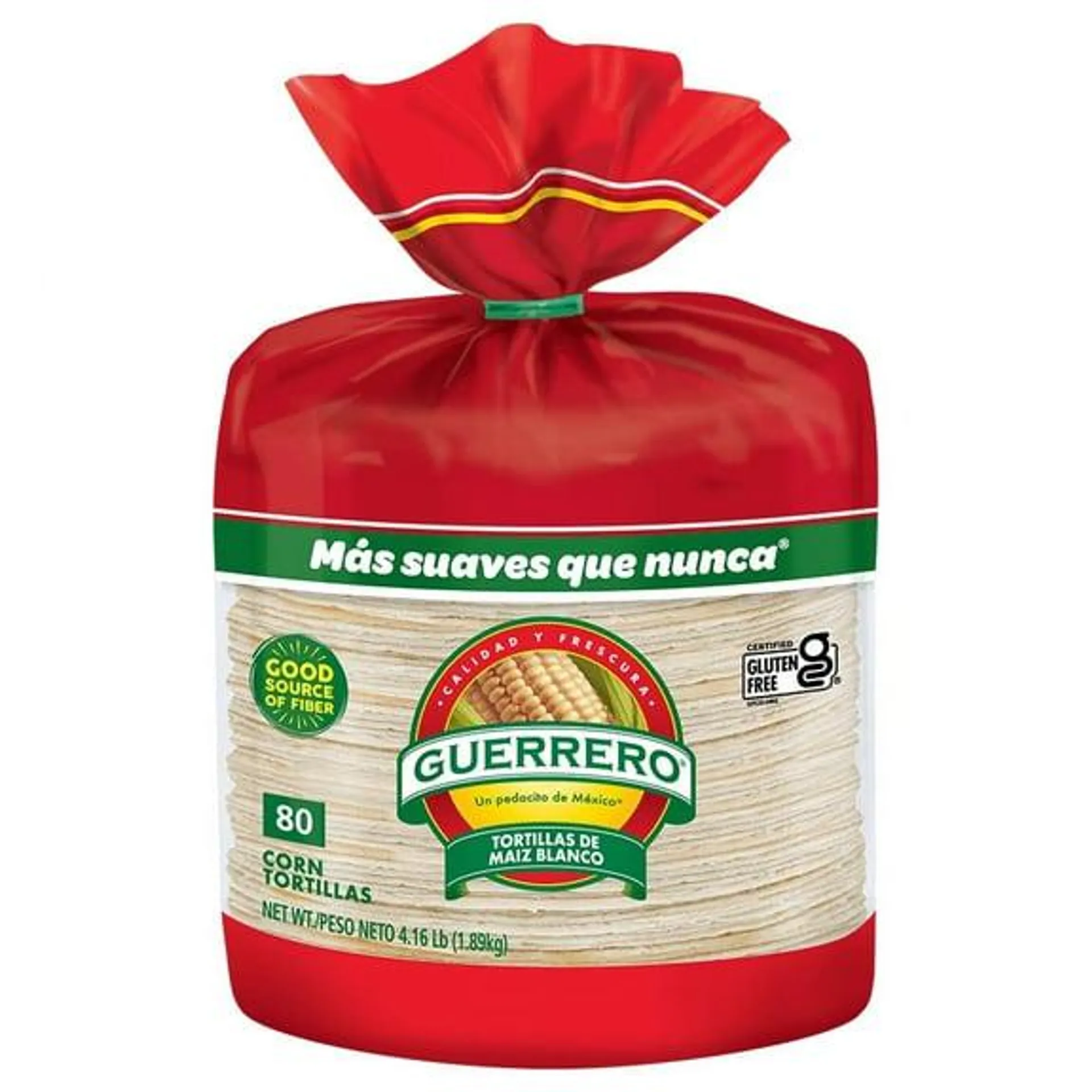 Guerrero Gluten-Free White Corn Tortillas, 80 Count