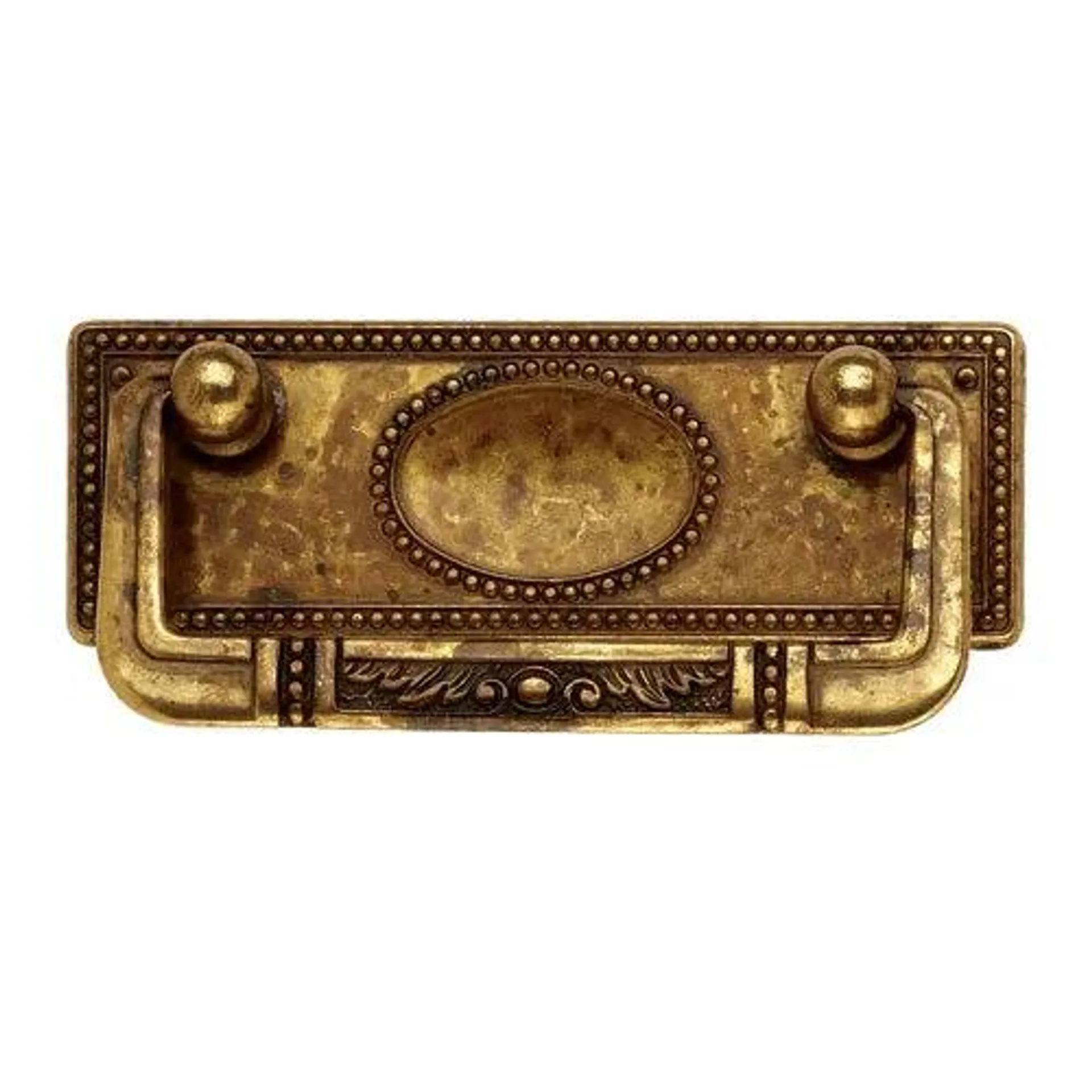 Marella Antique Style Drop Pull with Backplate