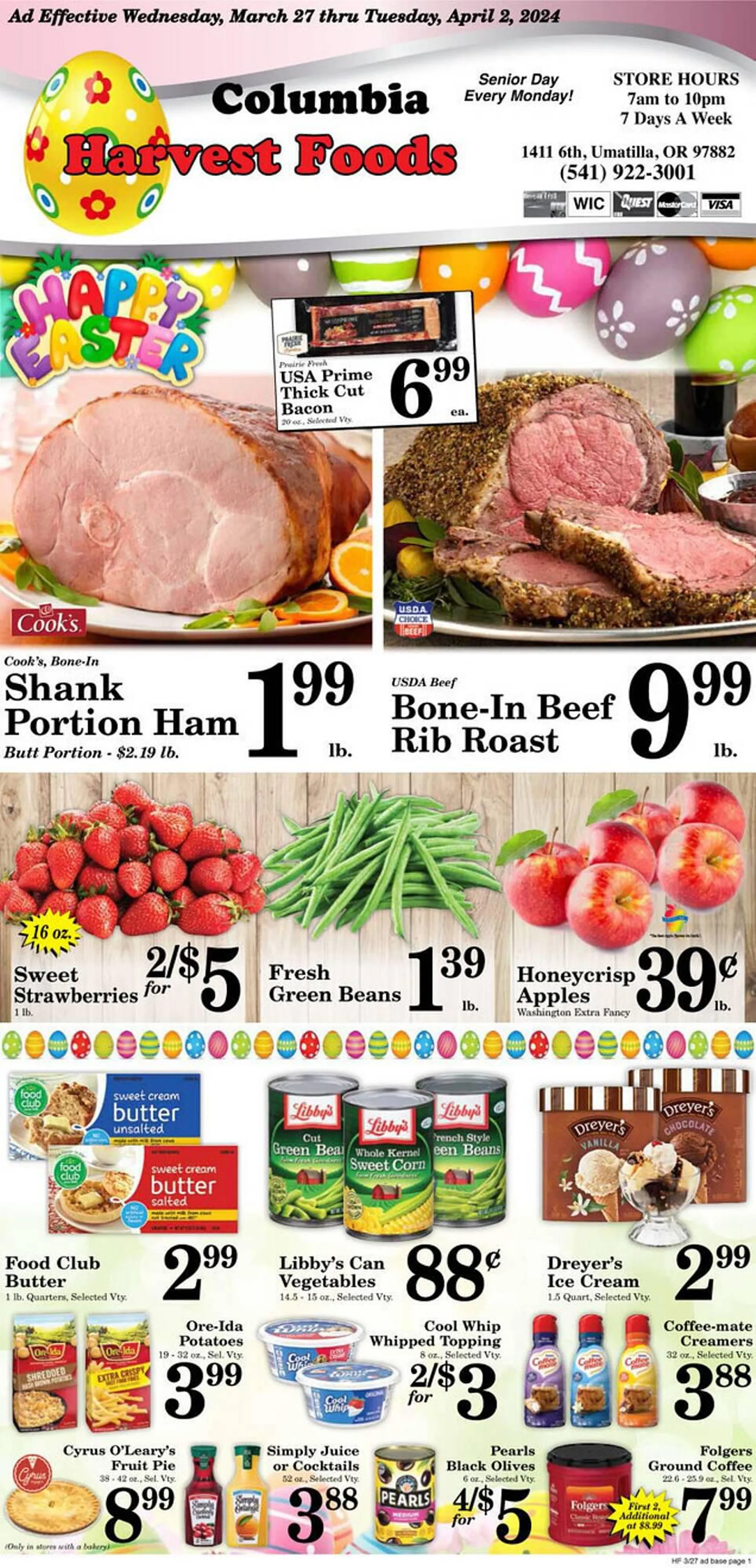 Weekly ad Harvest Foods ad from March 27 to April 2 2024 - Page 
