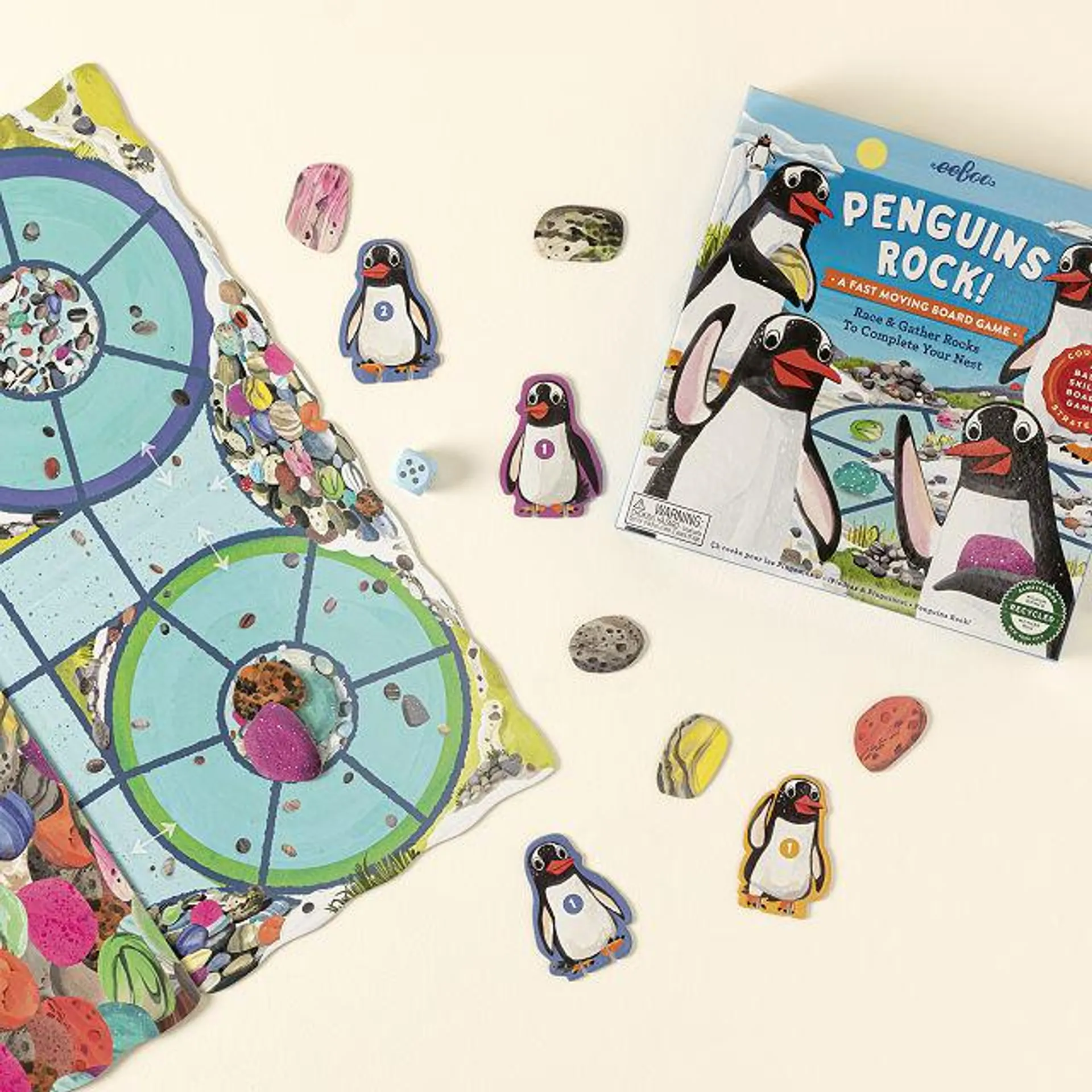 Penguins Rock! Nest Building Board Game