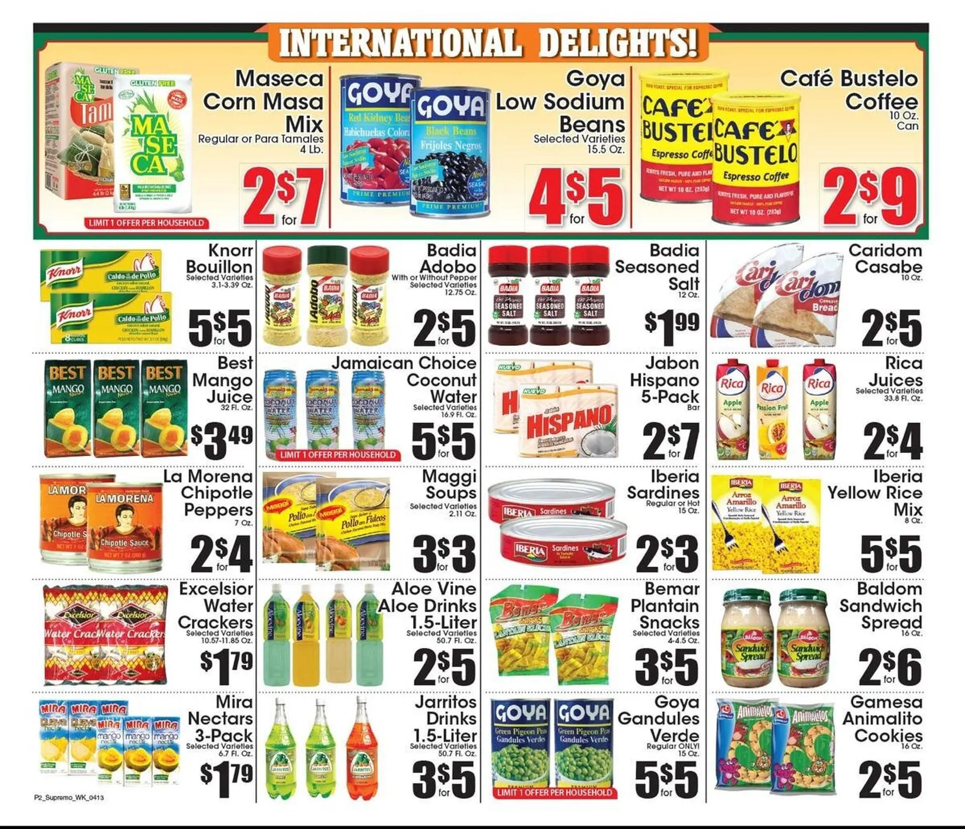Weekly ad Supremo Foods Inc Weekly Ad from April 13 to April 19 2024 - Page 2