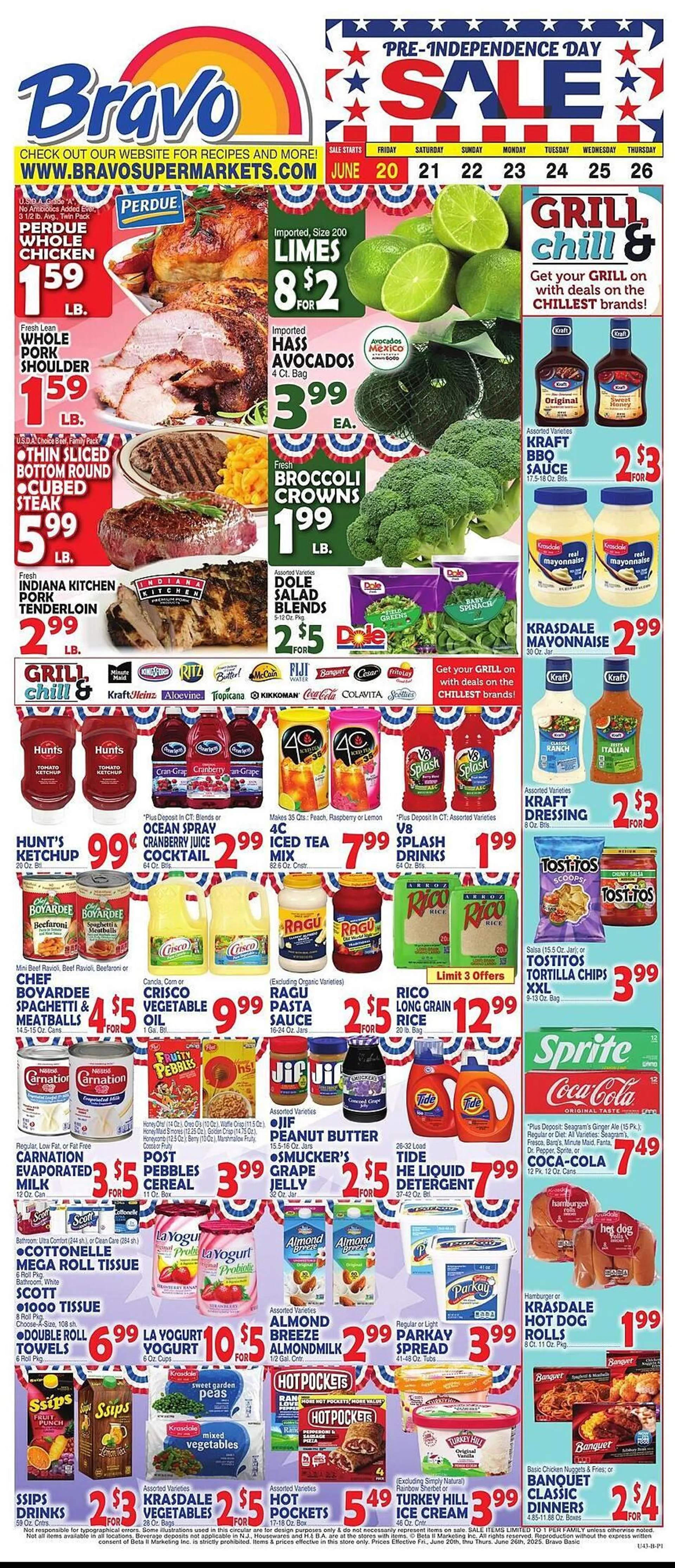 Weekly ad Bravo Supermarkets Weekly Ad from June 20 to June 26 2025 - Page 1