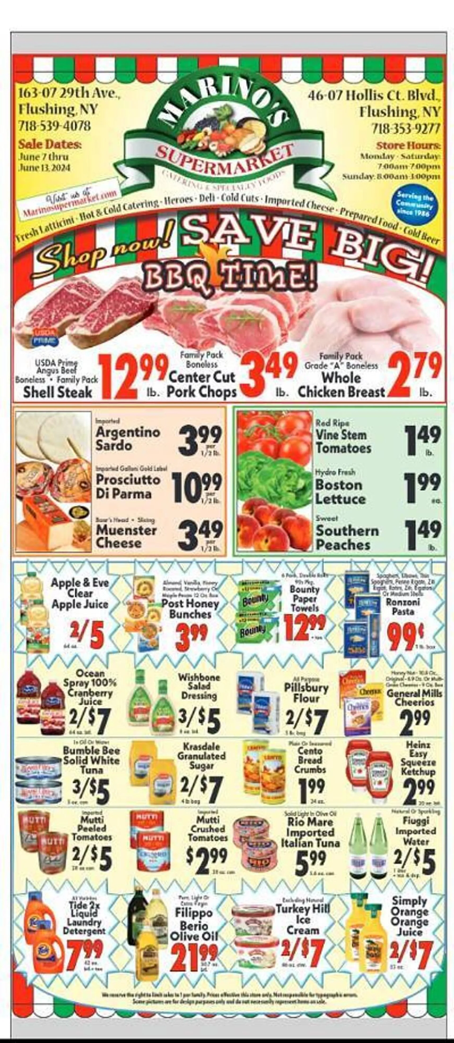 Marinos Supermarket Weekly Ad - 1