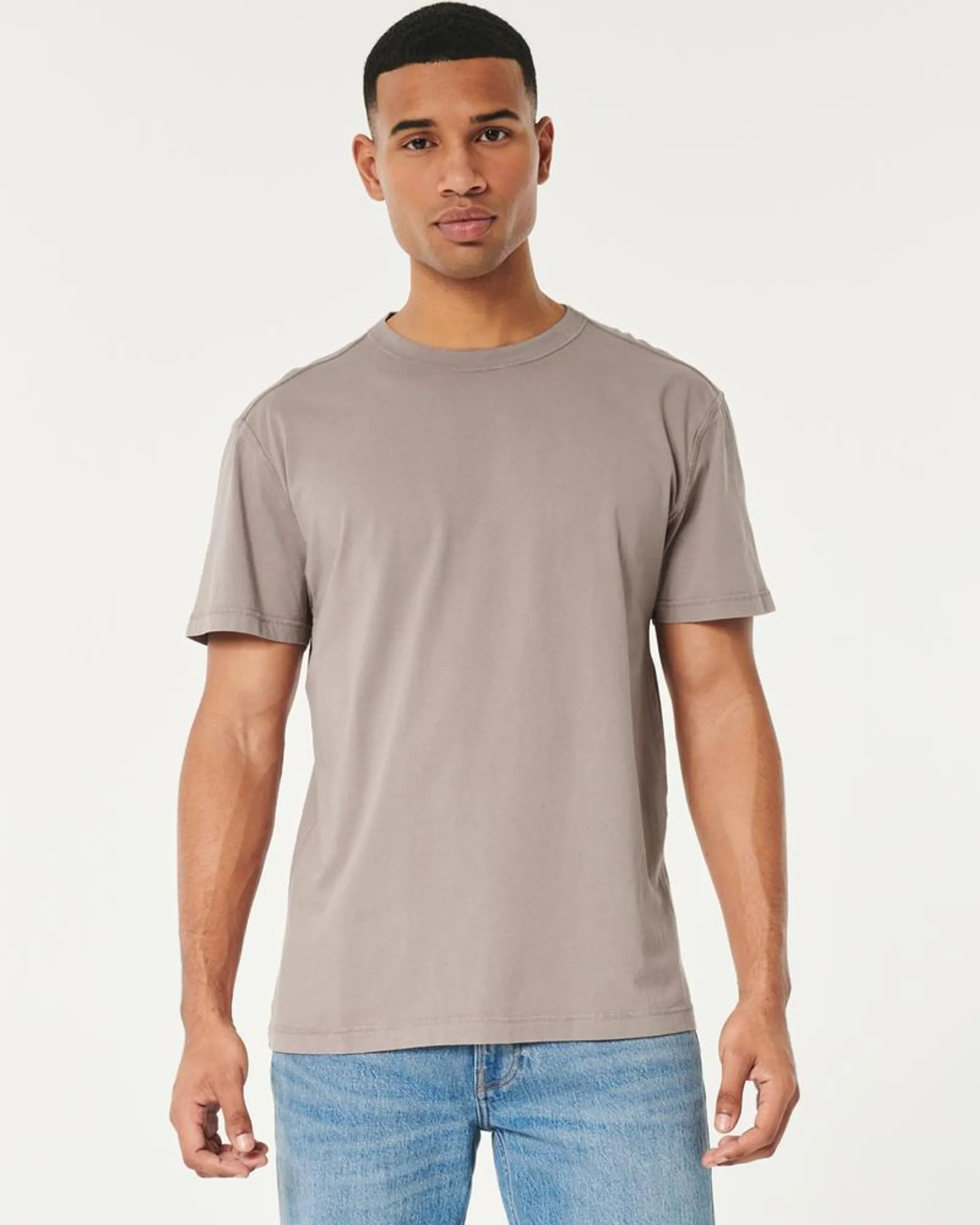 Relaxed Washed Cotton Crew T-Shirt