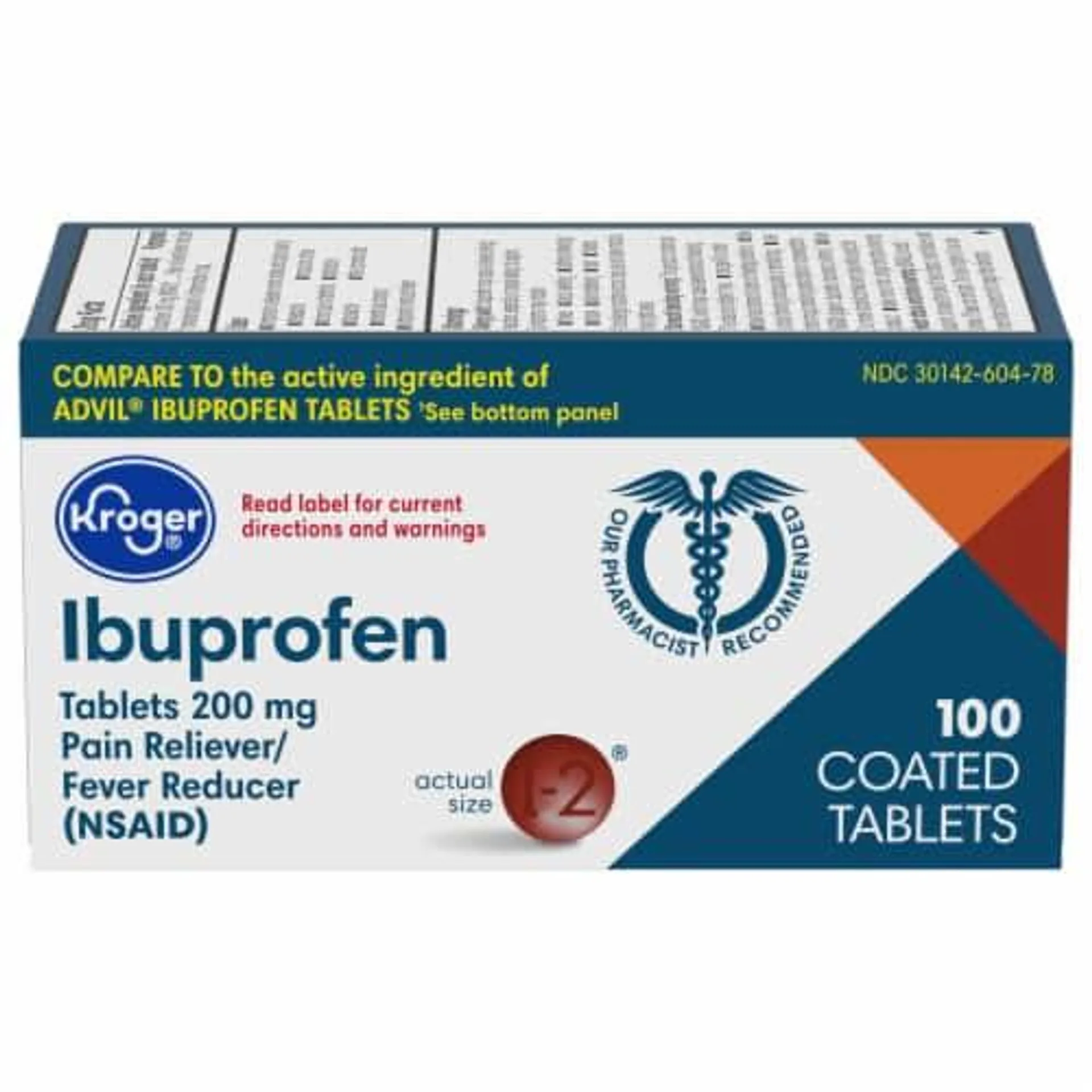 Kroger® Ibuprofen Pain Reliever Coated 200mg Tablets