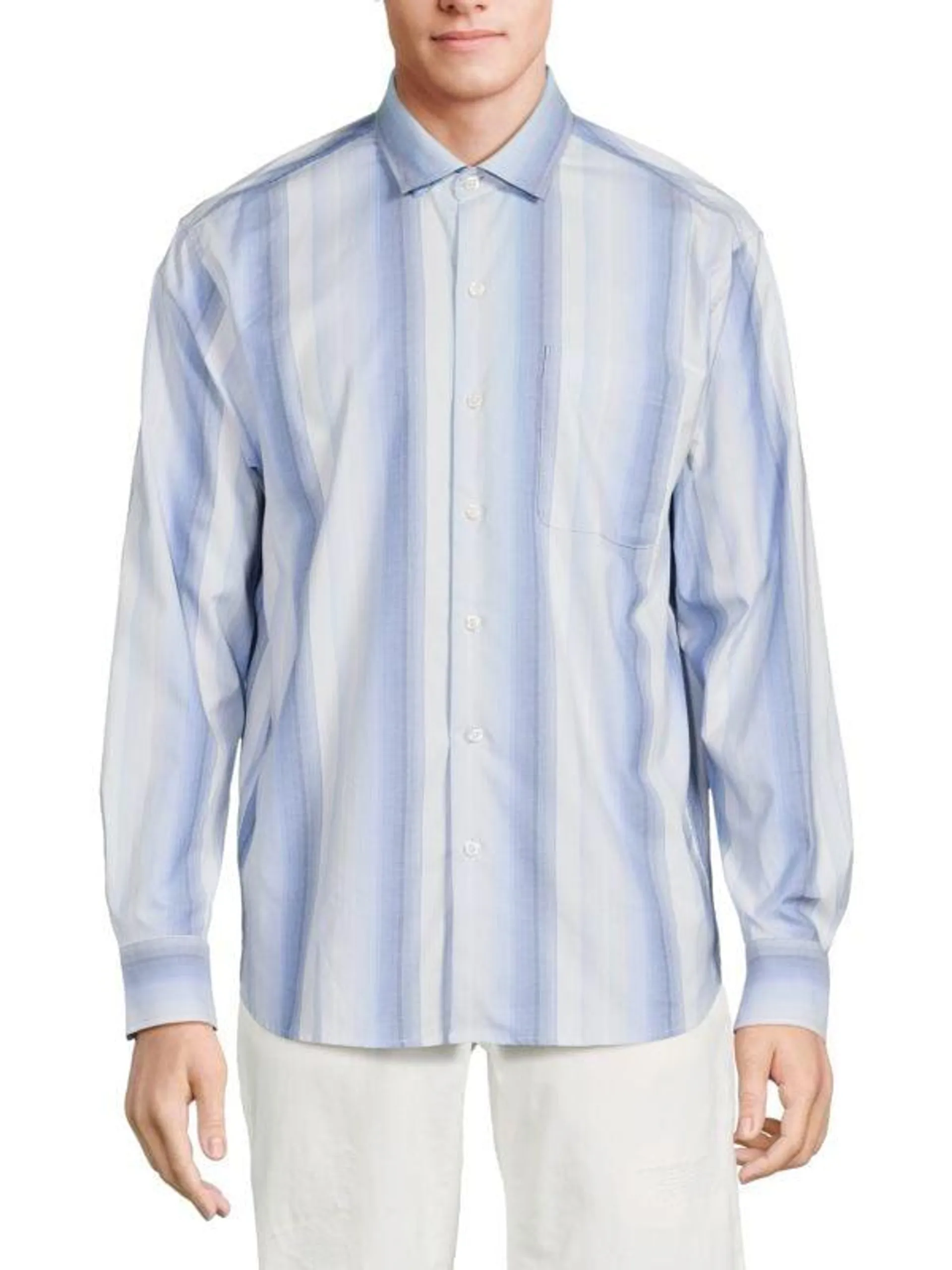 Lazlo Lux Striped Silk Blend Shirt