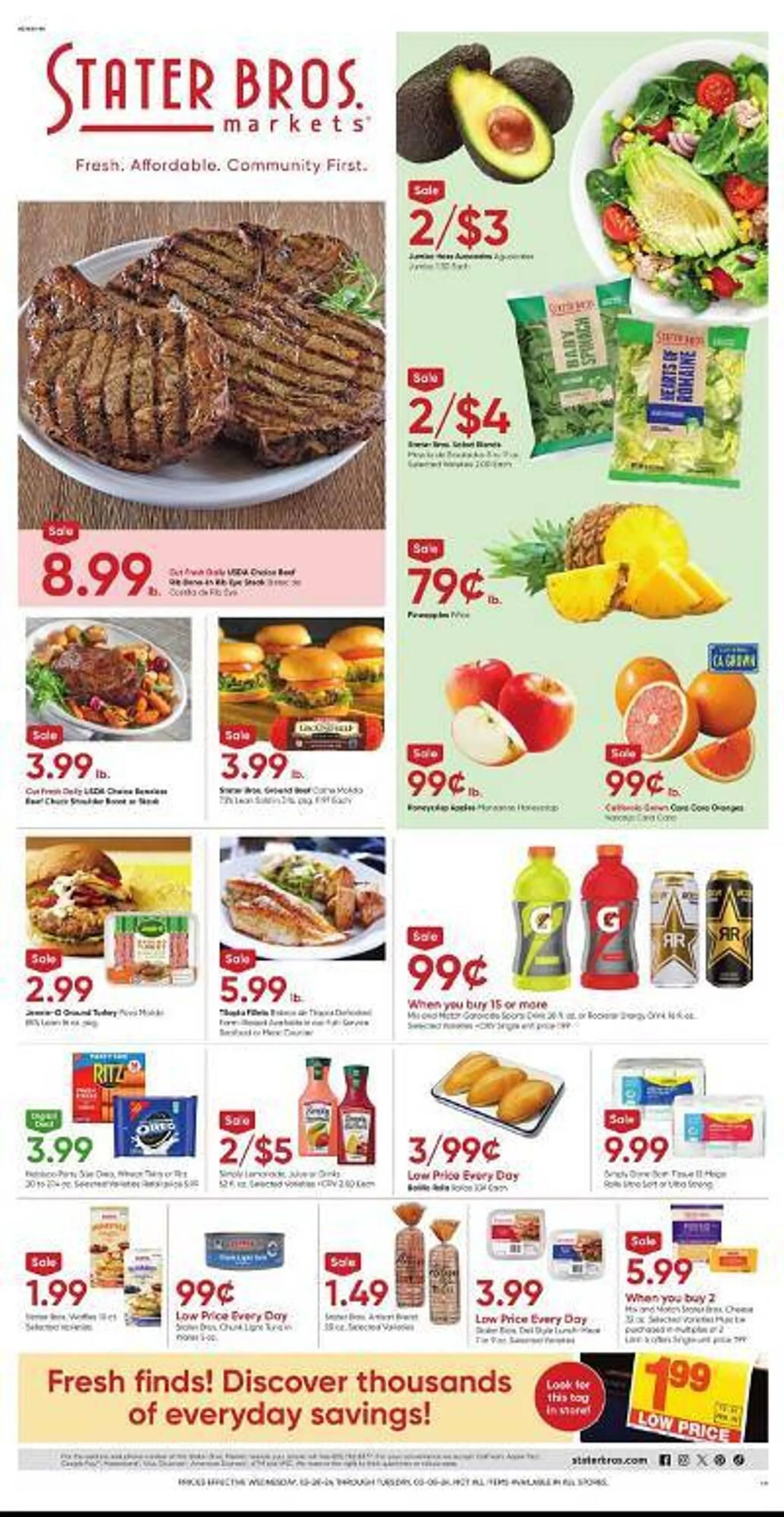 Weekly ad Stater Bros Weekly Ad from February 28 to March 5 2024 - Page 