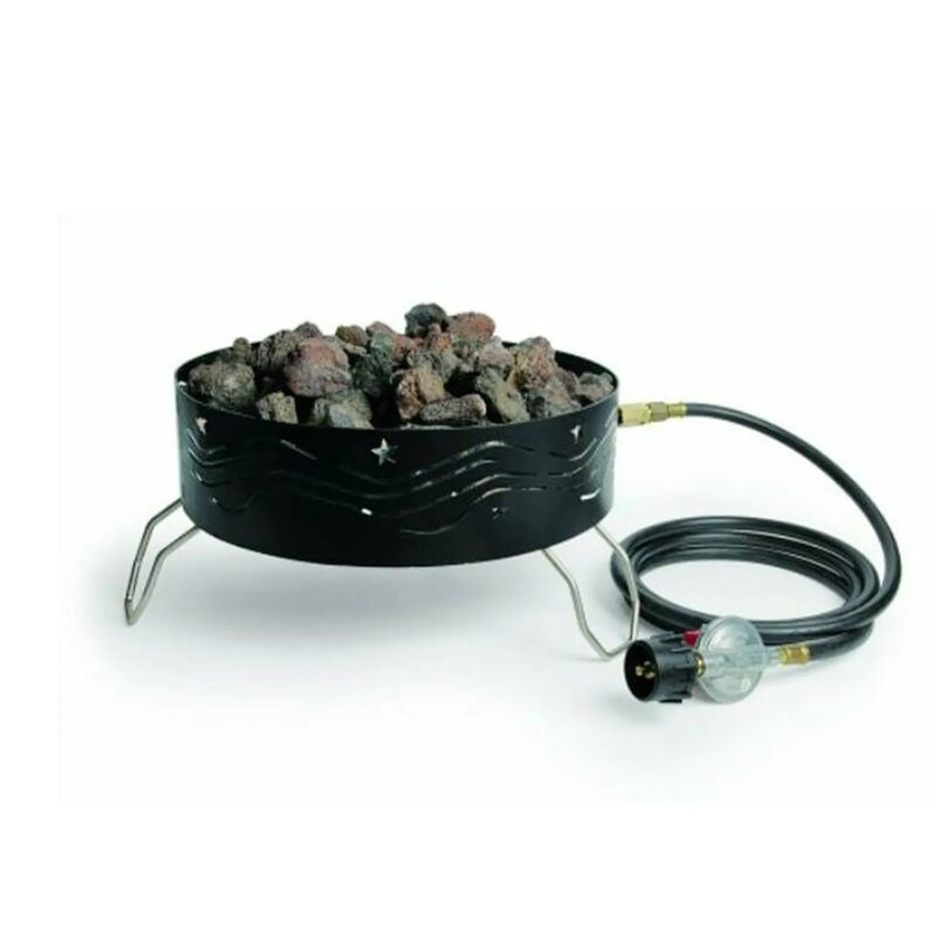 Stansport Propane Fire Pit with Lava Rocks