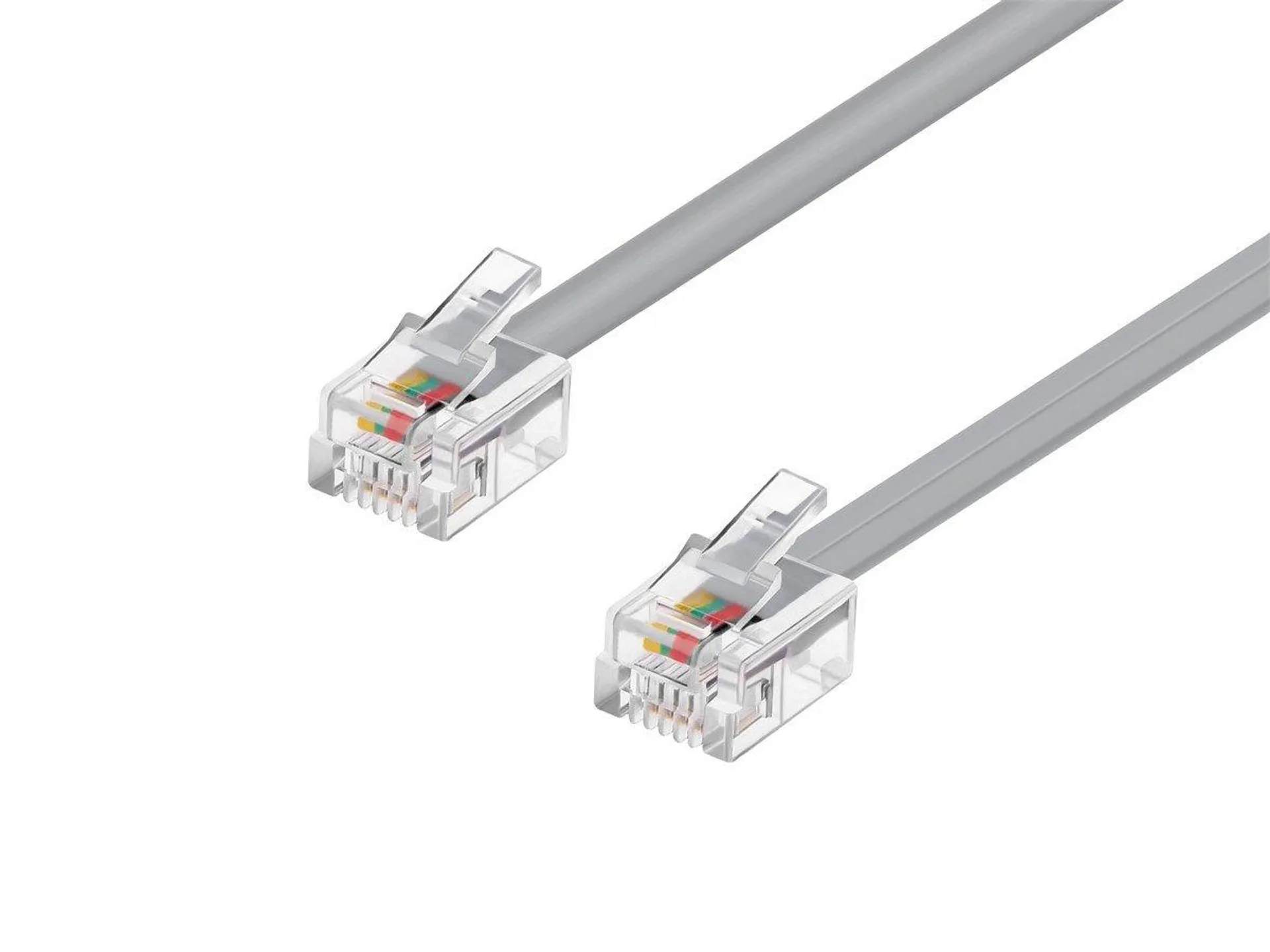 Monoprice Phone Cable, RJ11 (6P4C), Straight for Data - 14ft