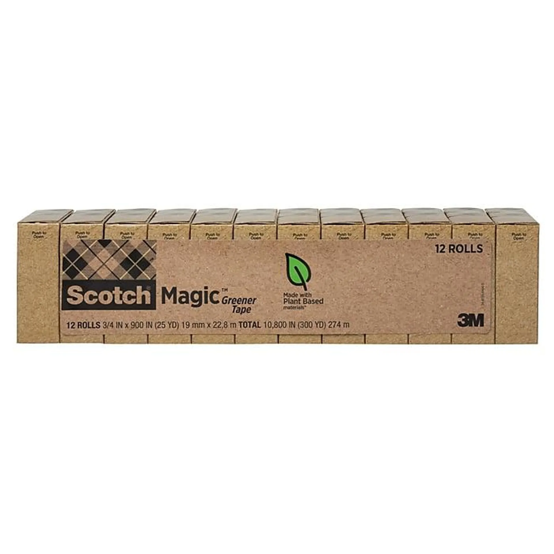 Scotch Magic Greener Invisible Clear Tape Refill,