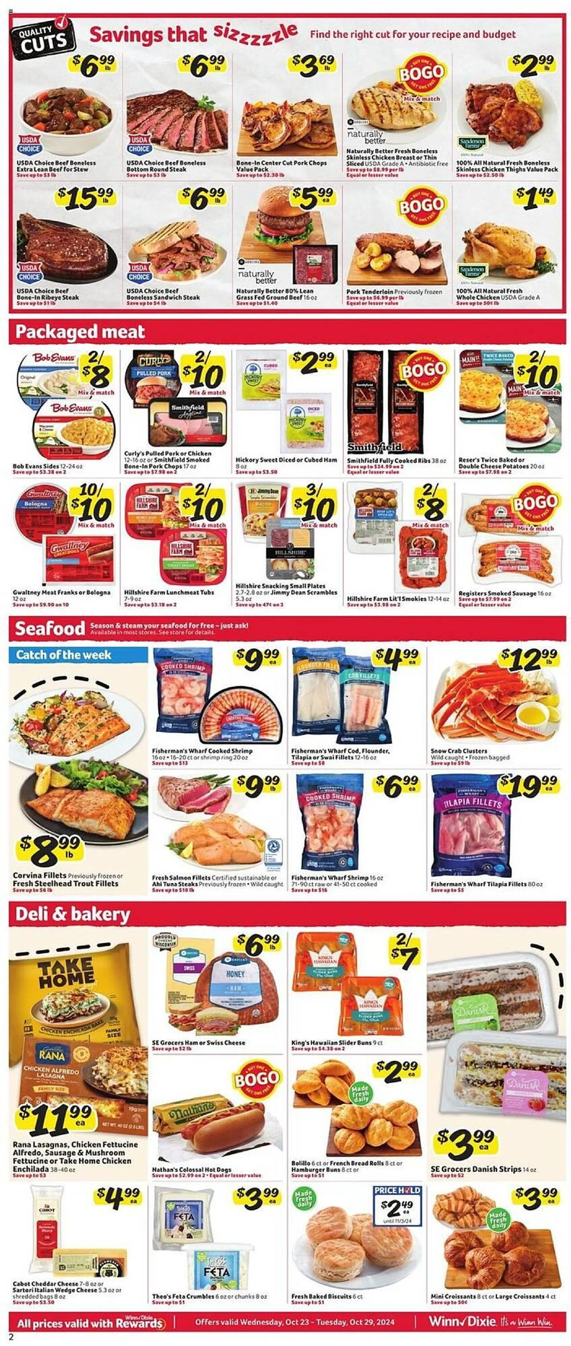 Weekly ad Winn Dixie Weekly Ad from October 23 to October 29 2024 - Page 2