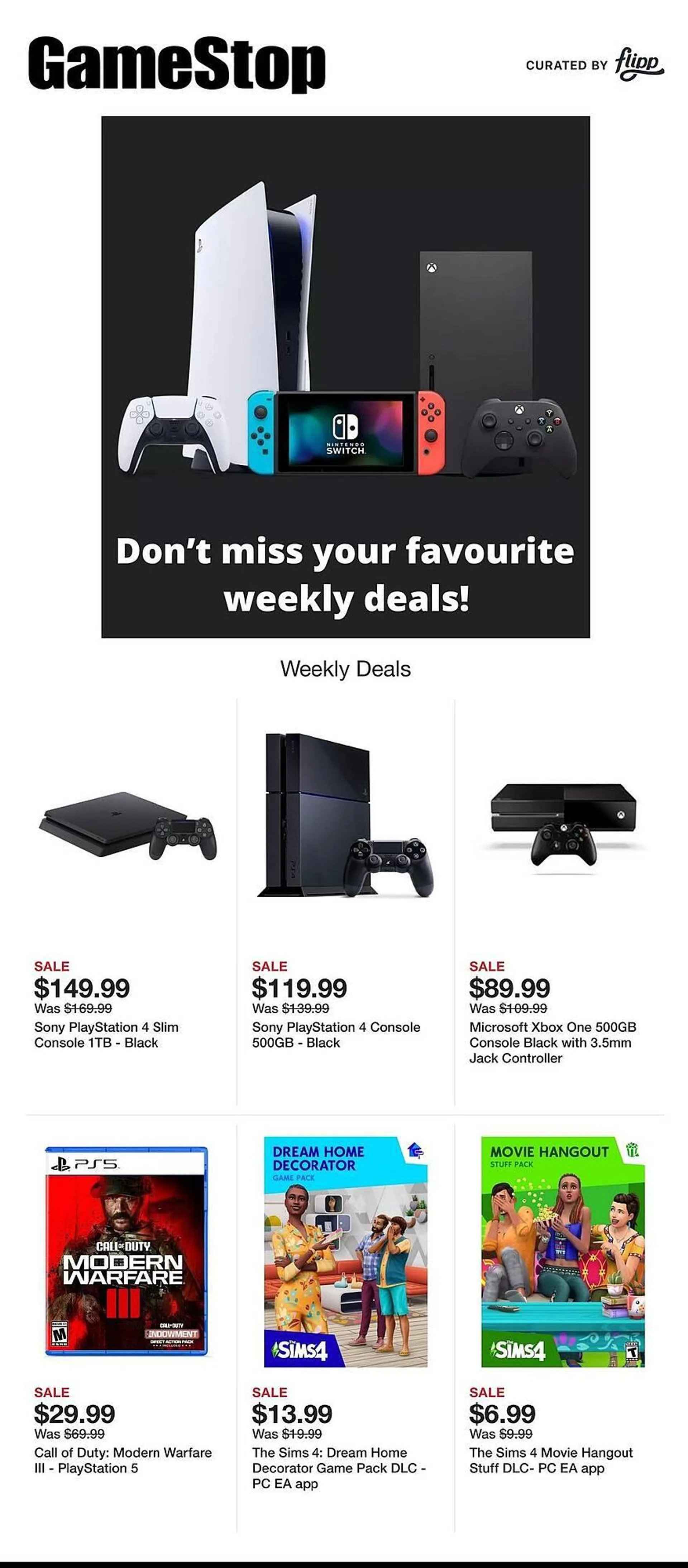 Game Stop Weekly Ad - 1