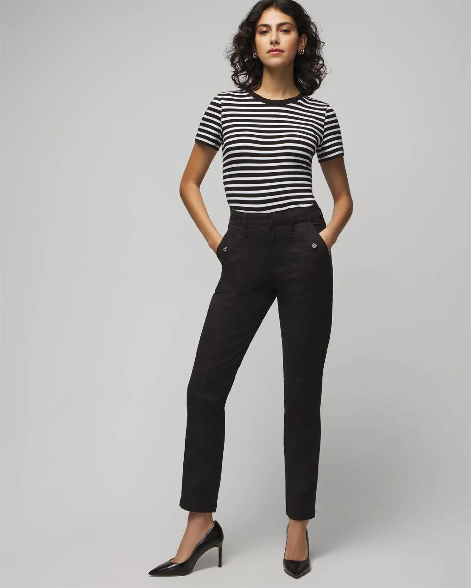 High-Rise Pret-A-Jet Slim Ankle Pants