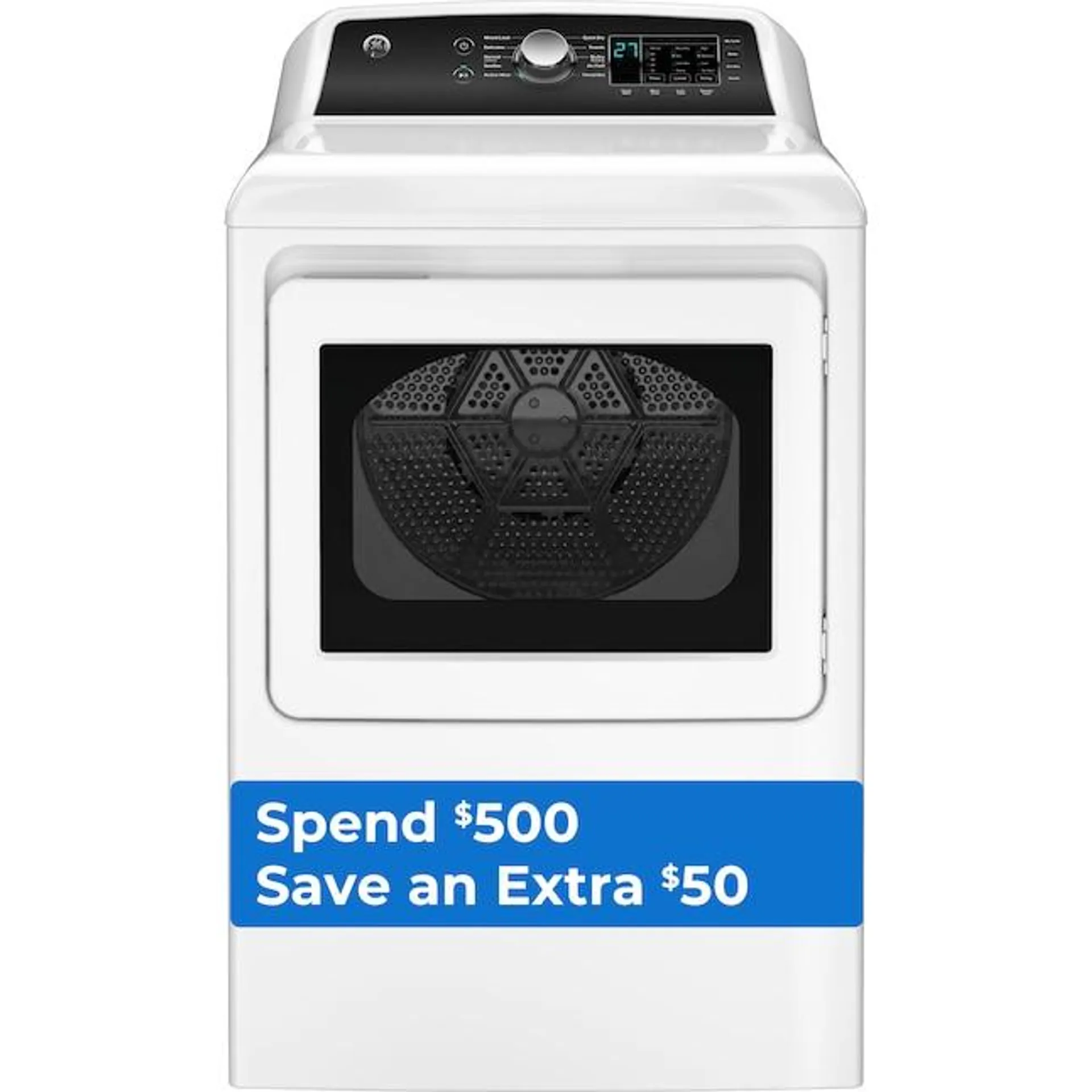 GE 7.4-cu ft Electric Dryer (White)