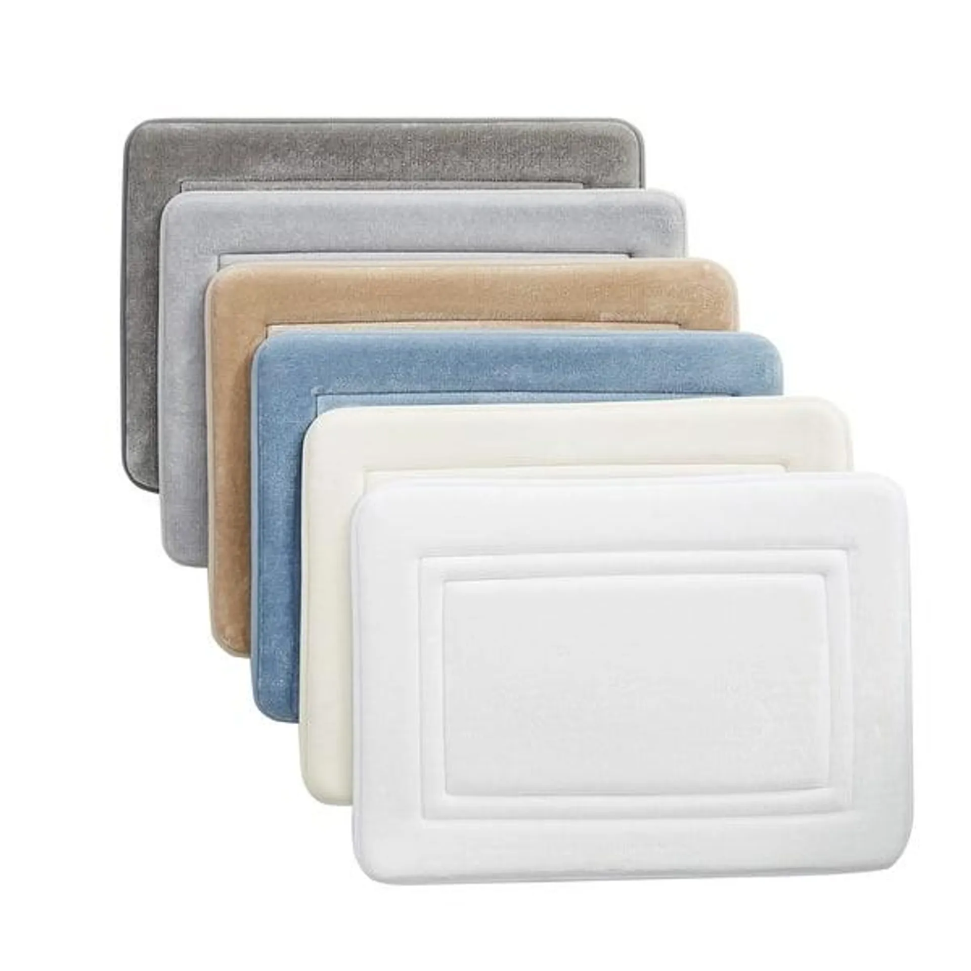 Truly Calm Antimicrobial 2 Pack Memory Foam Bath Rug